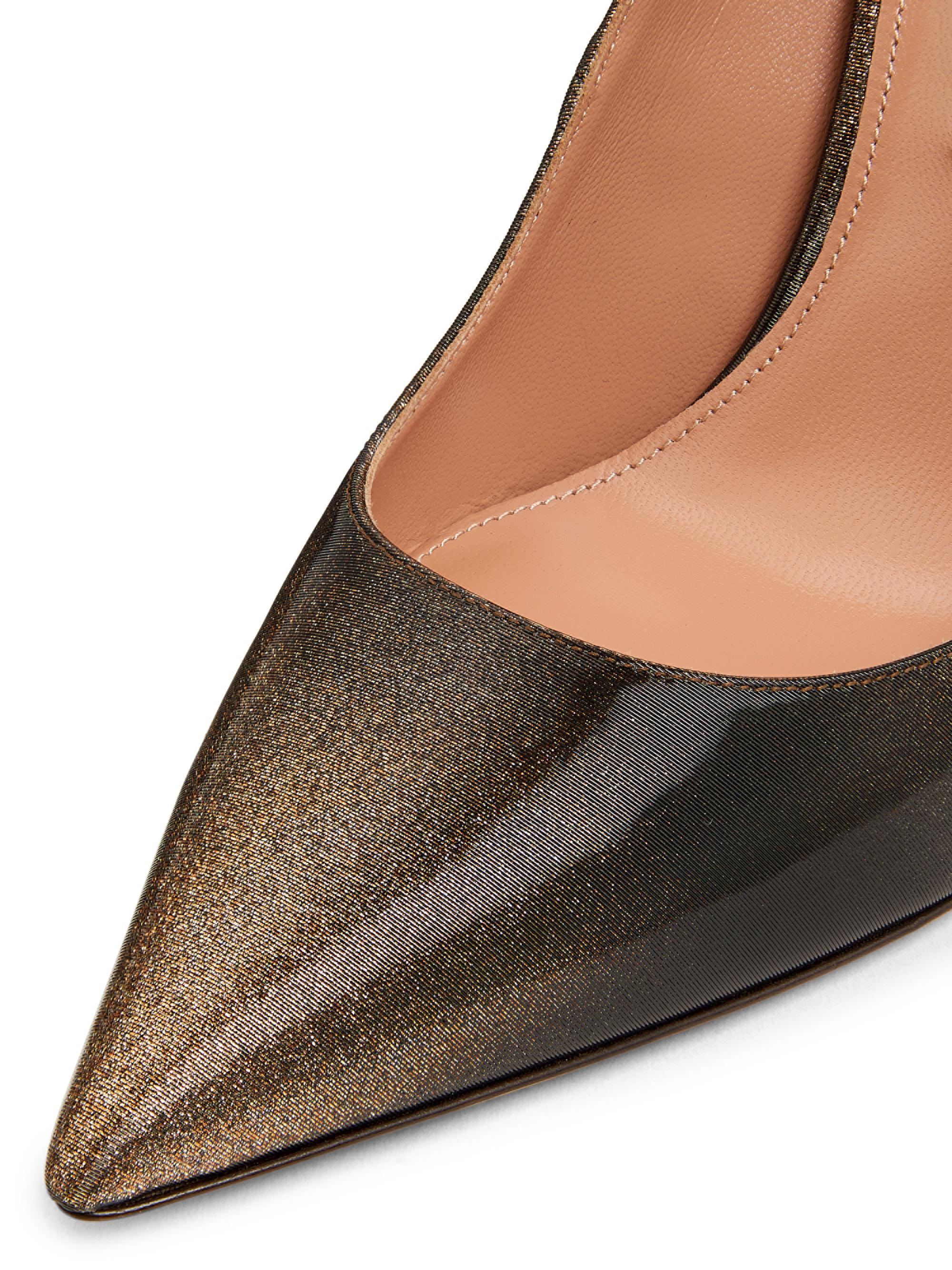 Aquazzura Purist 105MM Gradient Leather Pumps | Saks Fifth Avenue