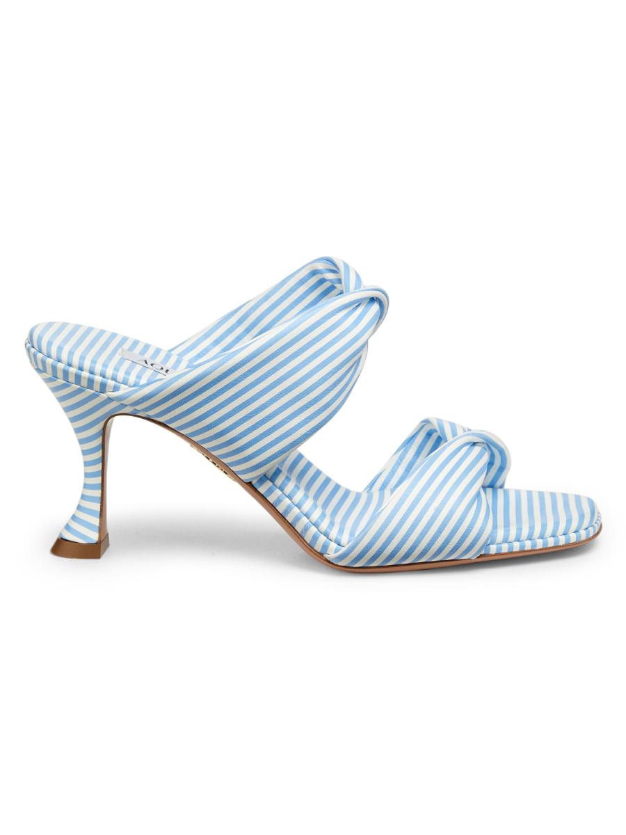 ARGUE × U-DOT　ASYMMETRICAL MULE 21cm Yosi Samra Justine Slingback Flat in Black Hand Woven – Poppy's of