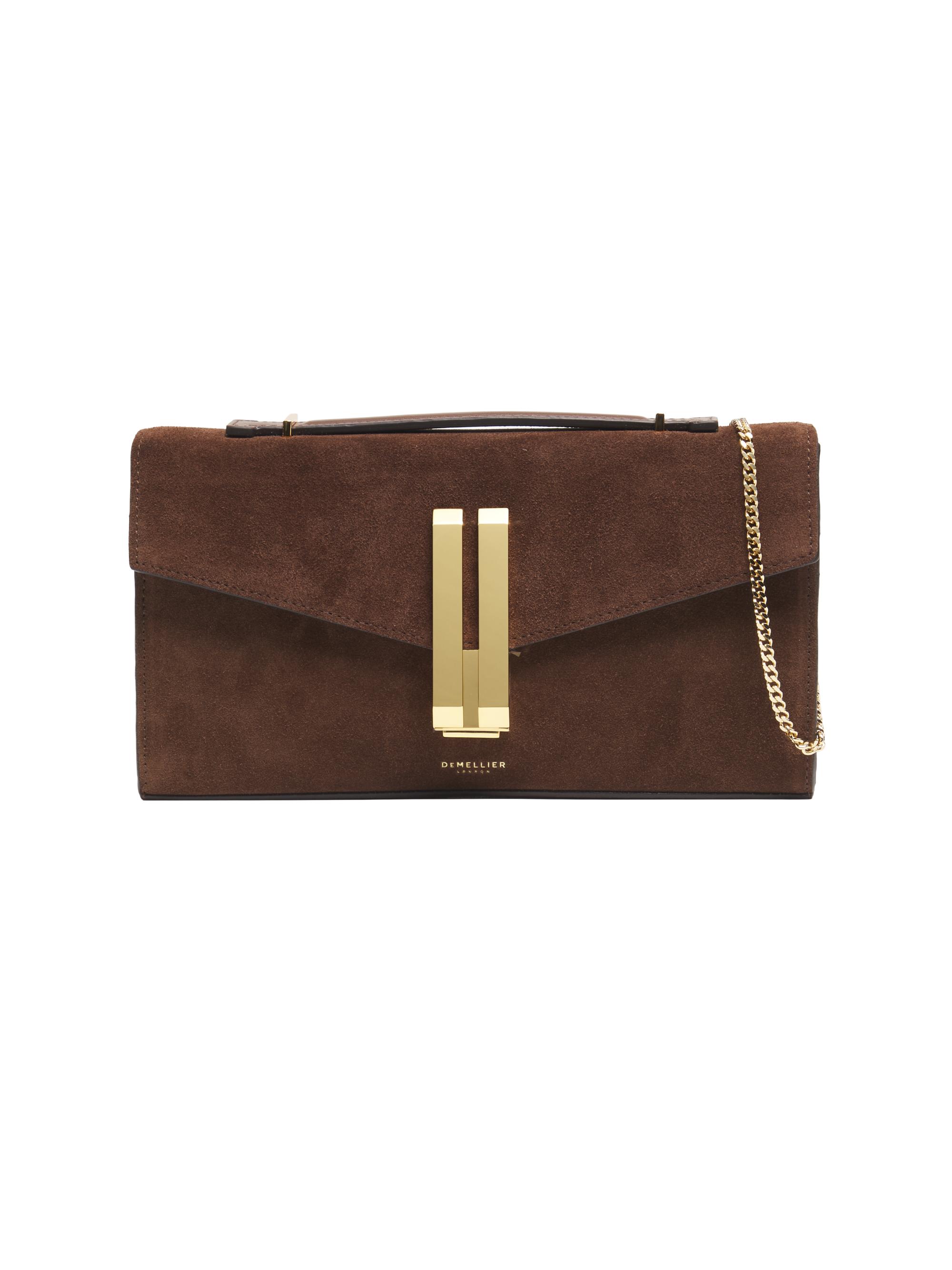 DeMellier Women's Vancouver Suede Convertible Clutch - Mocha Suede