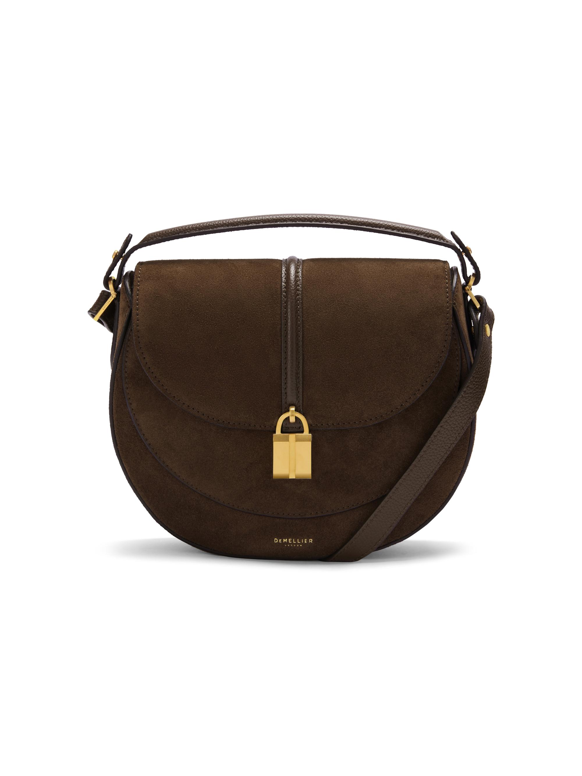 DeMellier Women's Siena Leather Saddle Bag - Mocha Suede