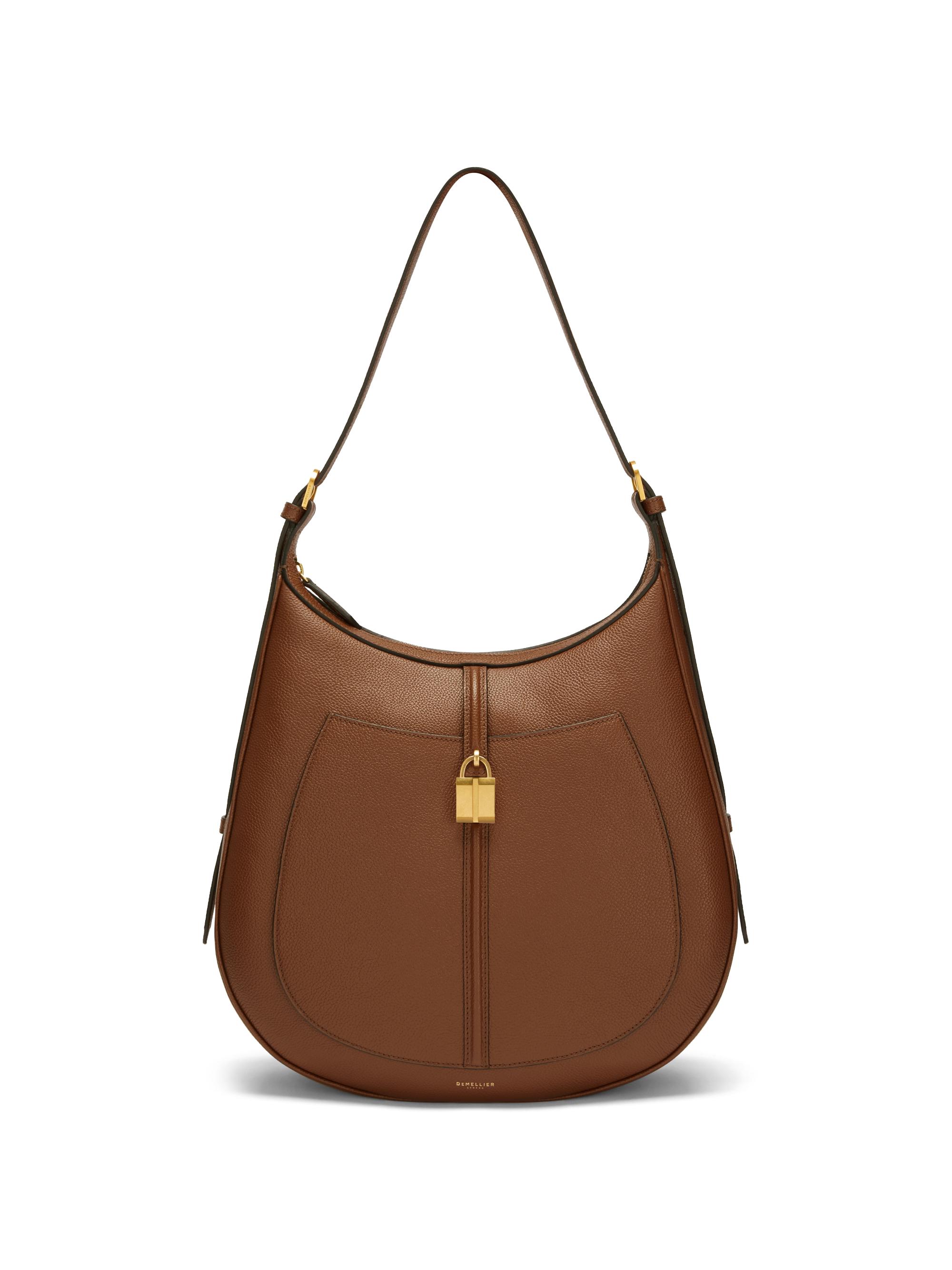 DeMellier Women's Siena Grained Leather Hobo Bag - Tan Grain