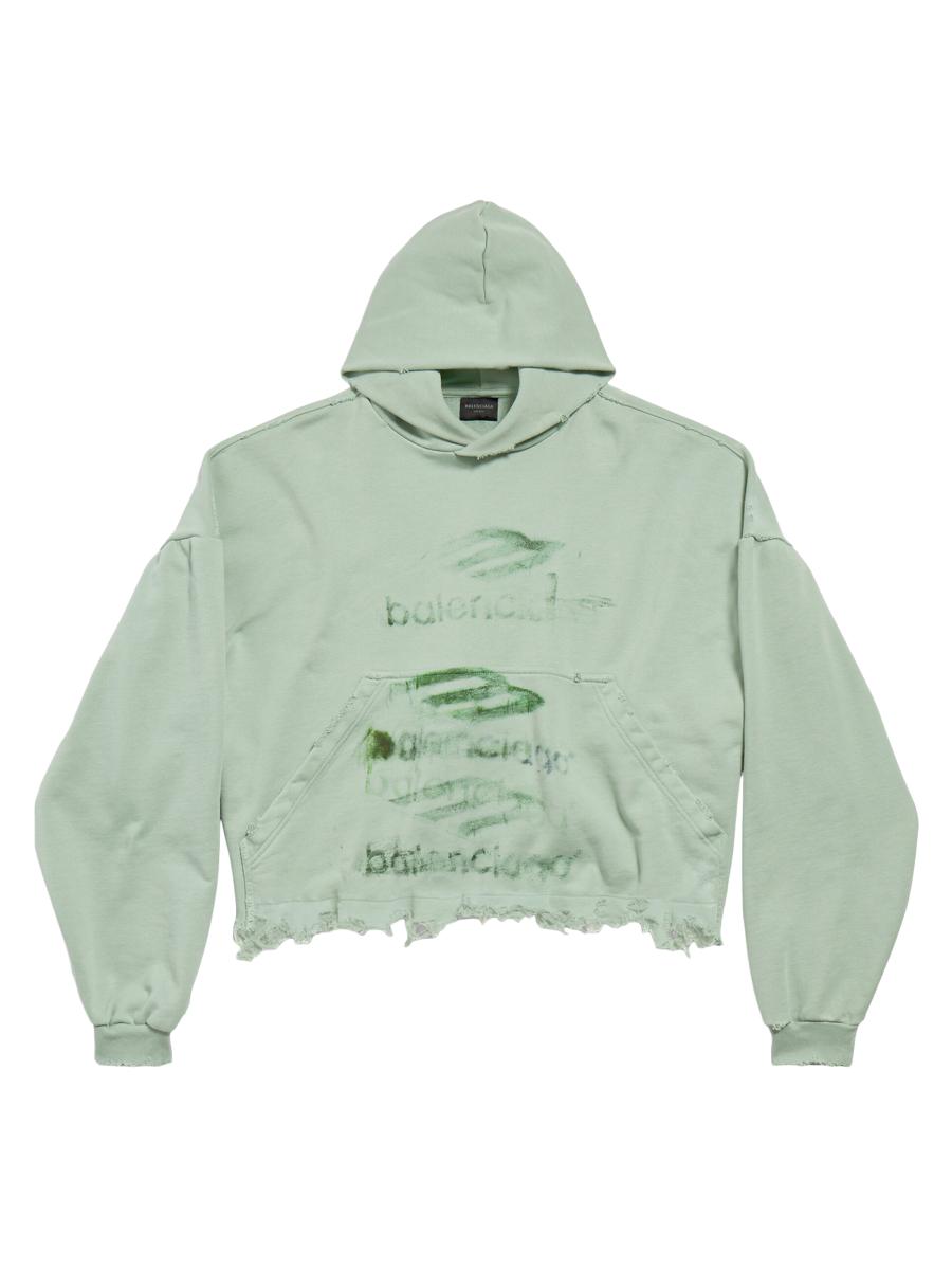 BALENCIAGA DIY インプリント クロップド パーカー Balenciaga Diy Imprint Cropped Hoodie | Saks Fifth Avenue
