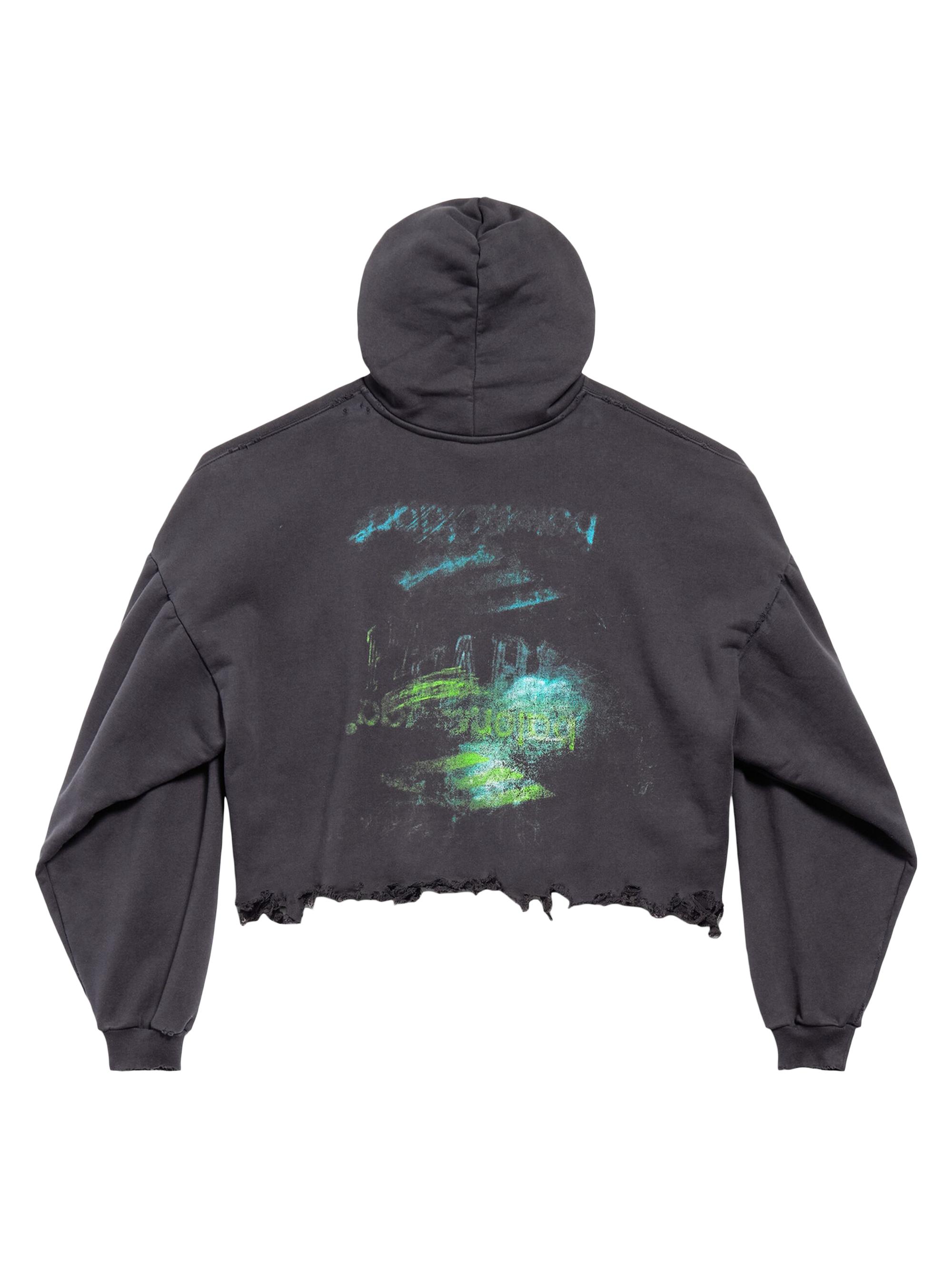 Balenciaga Diy Imprint Cropped Hoodie | Saks Fifth Avenue