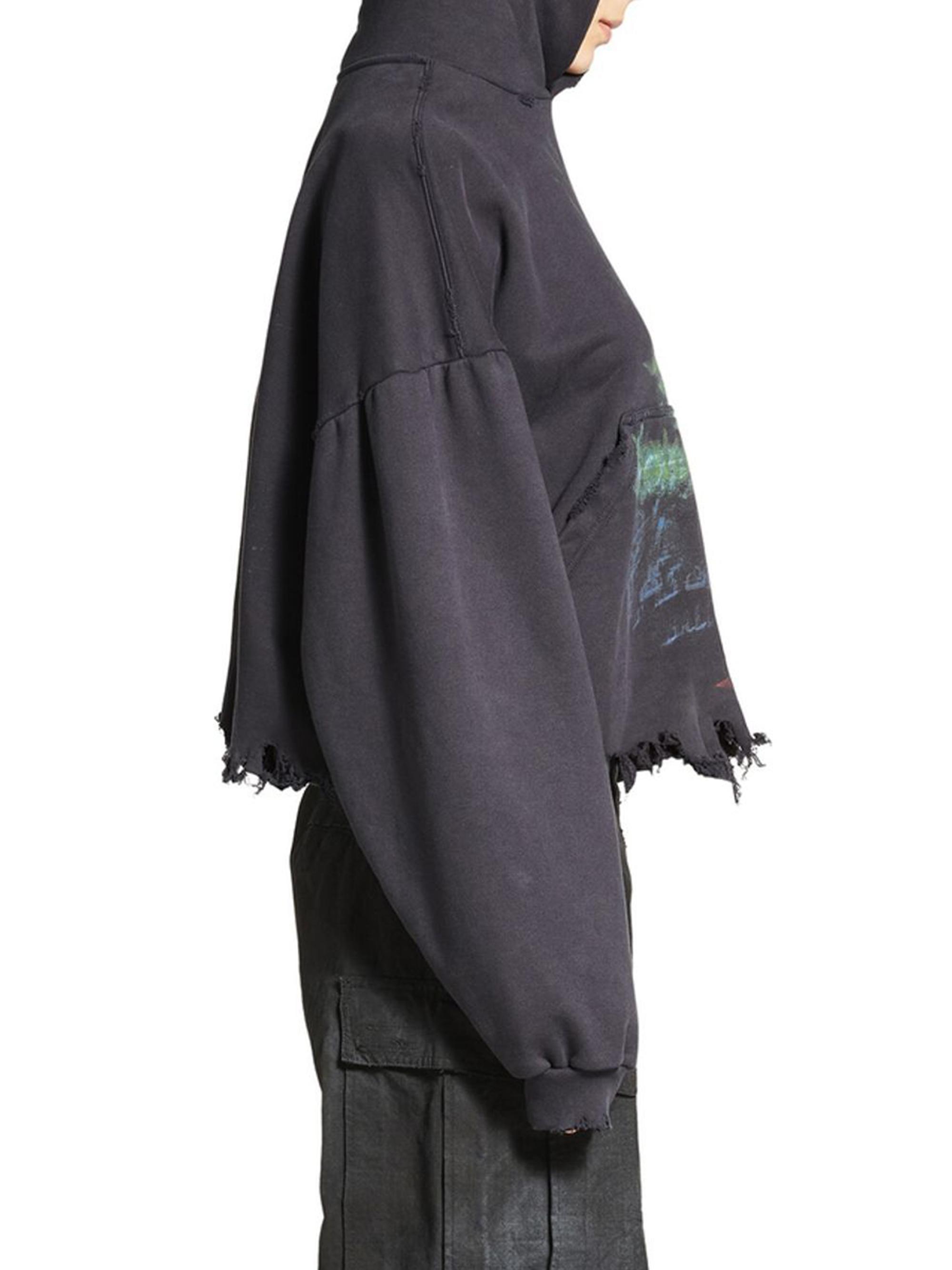 Balenciaga Diy Imprint Cropped Hoodie | Saks Fifth Avenue