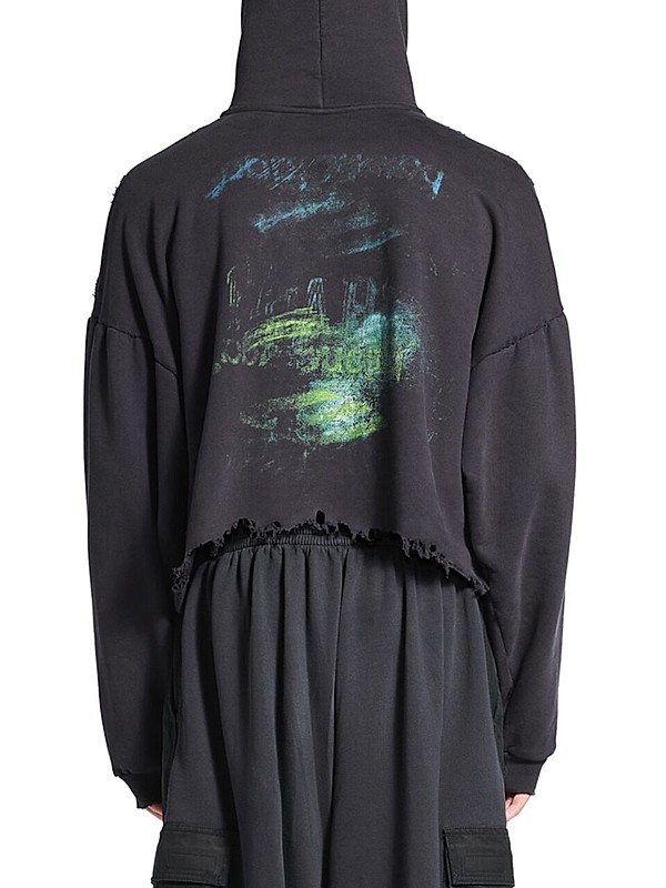 Shop Balenciaga Diy Imprint Cropped Hoodie | Saks Fifth Avenue Shop Balenciaga Diy Imprint Cropped Hoodie | Saks Fifth Avenue