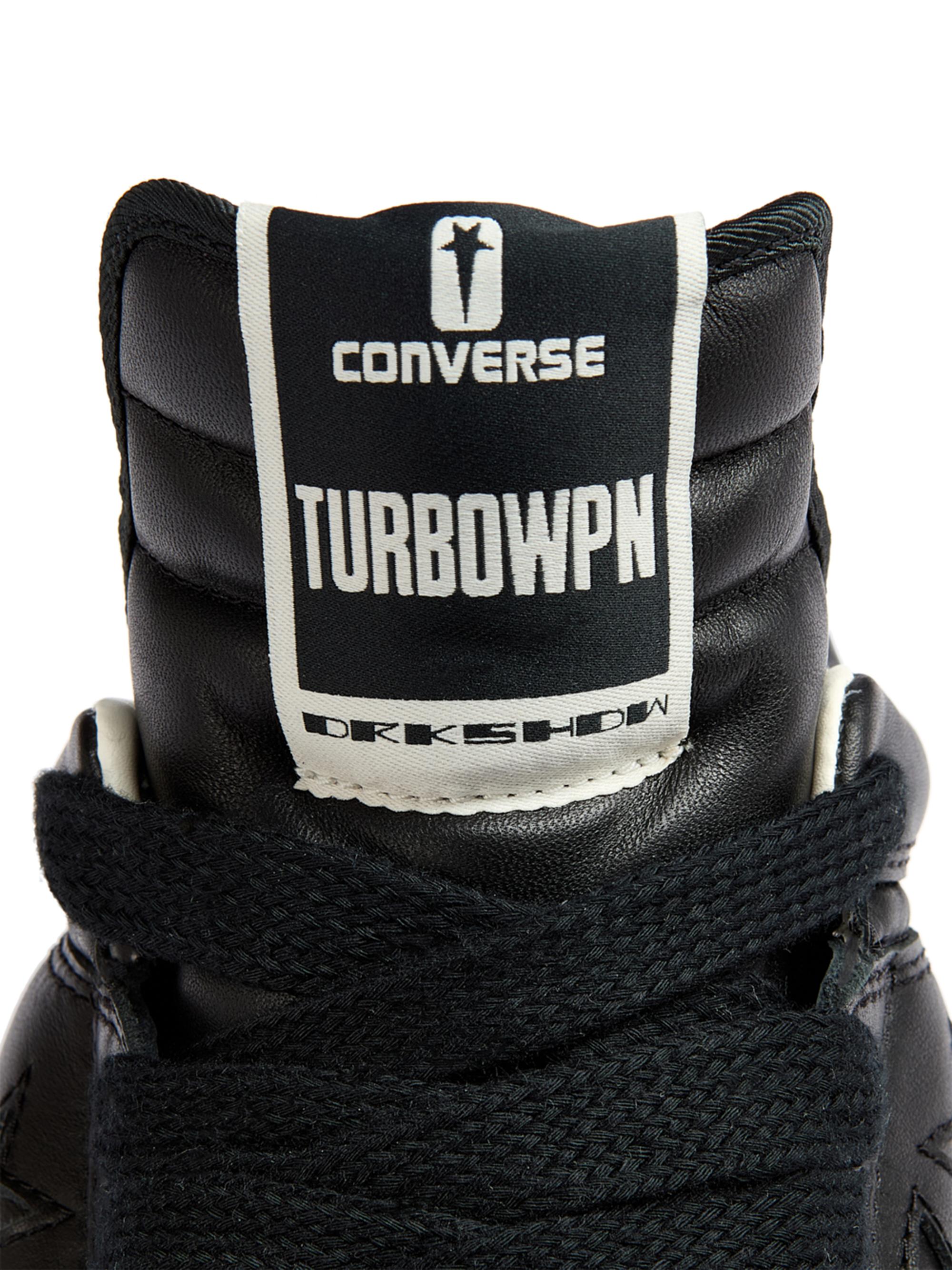 シューズ(男性用) CONVERSE X DRKSHDW TURBOWPN BLACK 26.5cm DRKSHDW by Rick Owens Converse x DRKSHDW TURBOWPN Low-Top Leather