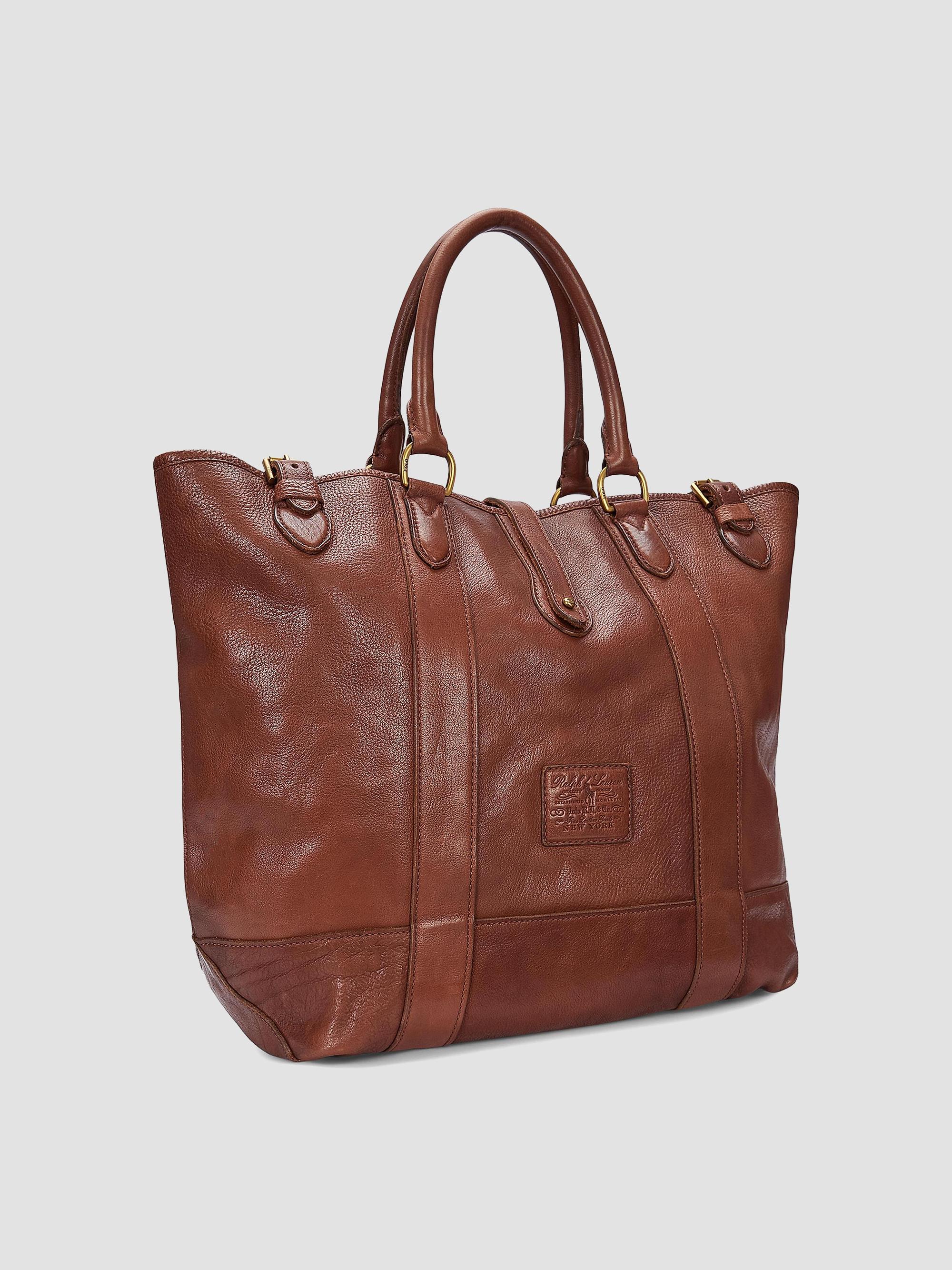 Polo Ralph Lauren Heritage Leather Tote Bag | Saks Fifth Avenue
