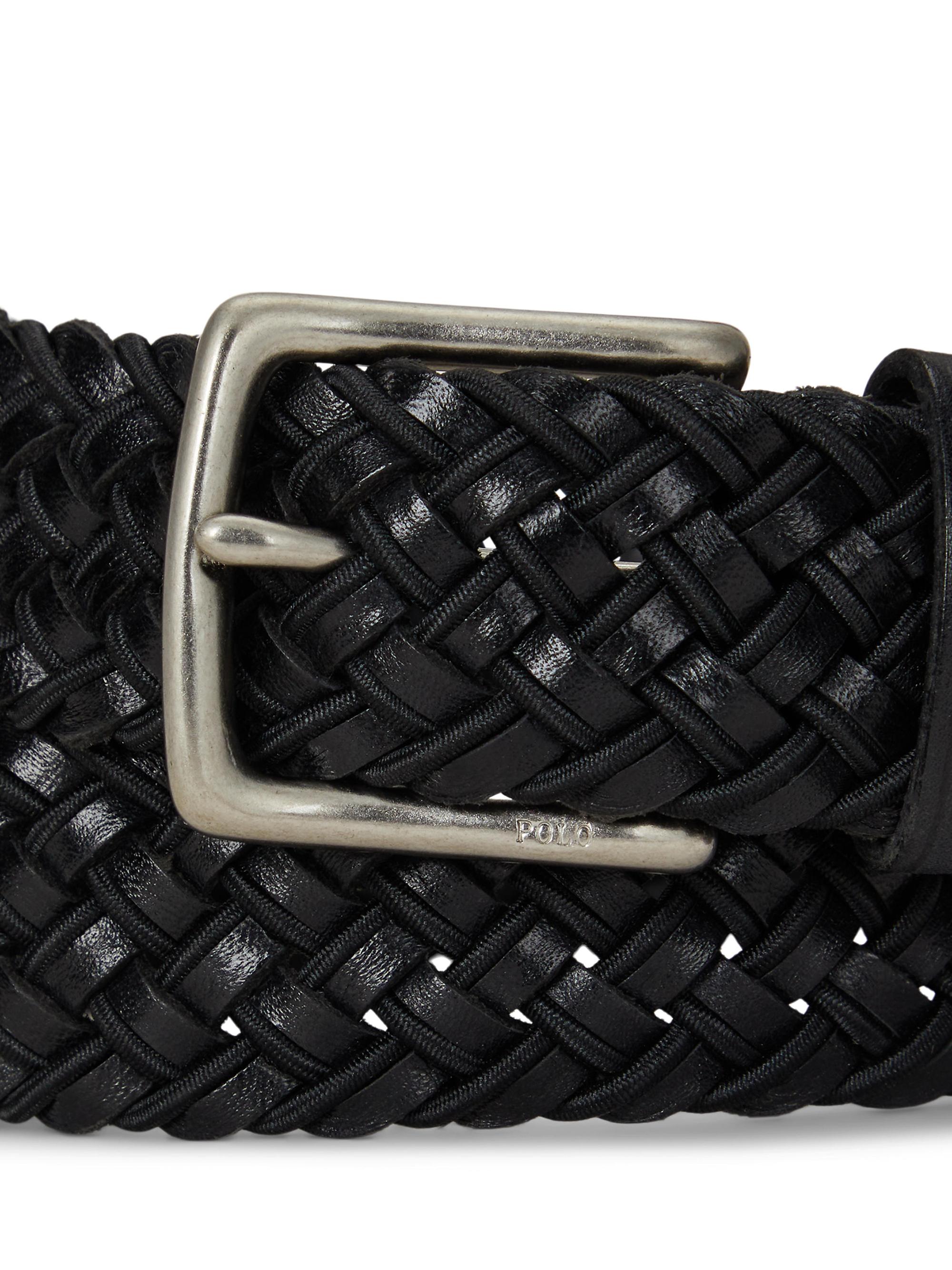 Polo Ralph Lauren Braided Leather Belt | Saks Fifth Avenue