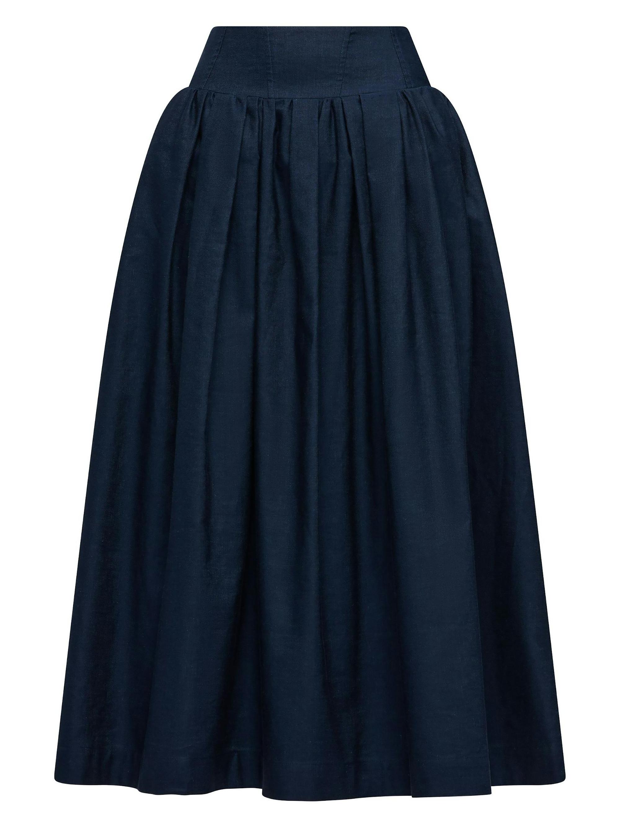 Callas Milano Women's Penelope Midi Skirt - Navy