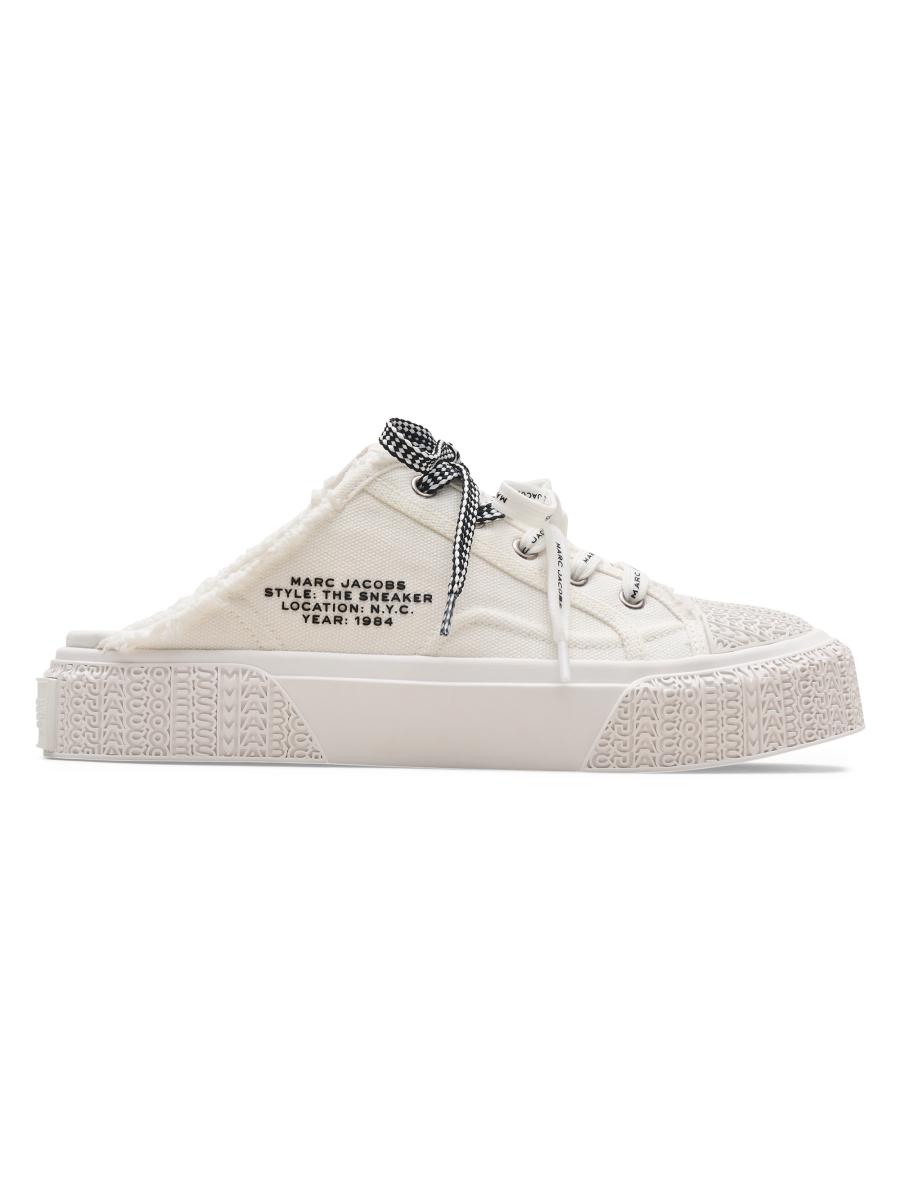 Marc Jacobs Women's The Sneaker Canvas Mules In White