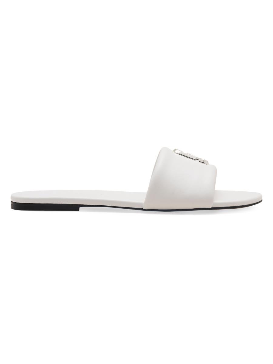 【MARC JACOBS】THE LEATHER SLIDE サンダル ホワイト【mjl07】 MARC JACOBS】THE LEATHER SLIDE サンダル ホワイト【mjl07