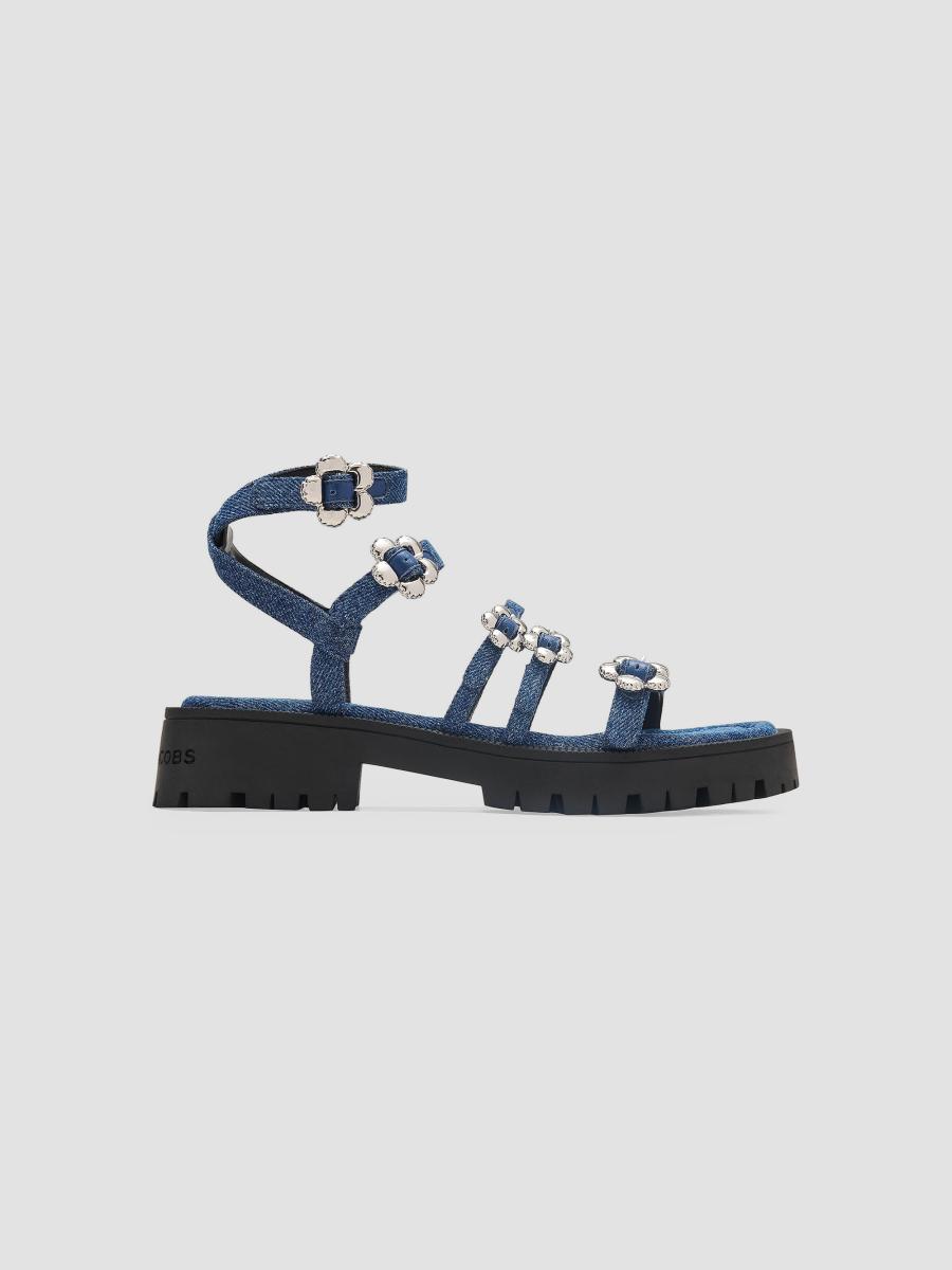 Marc Jacobs The Kiki Denim Gladiator Sandals | Saks Fifth Avenue