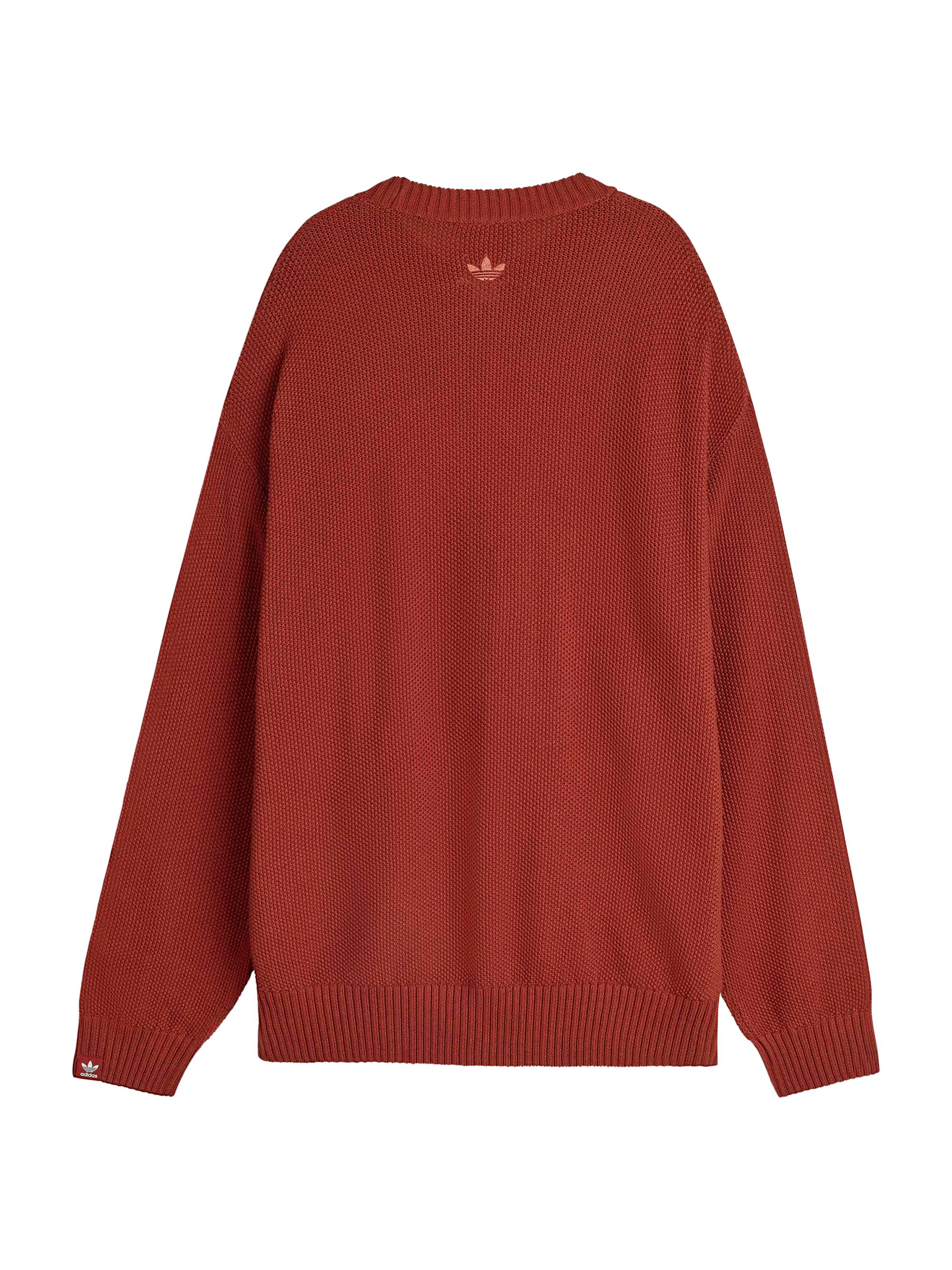 adidas adidas x SFTM ADI006 Button-Detail Cotton Crewneck Sweater