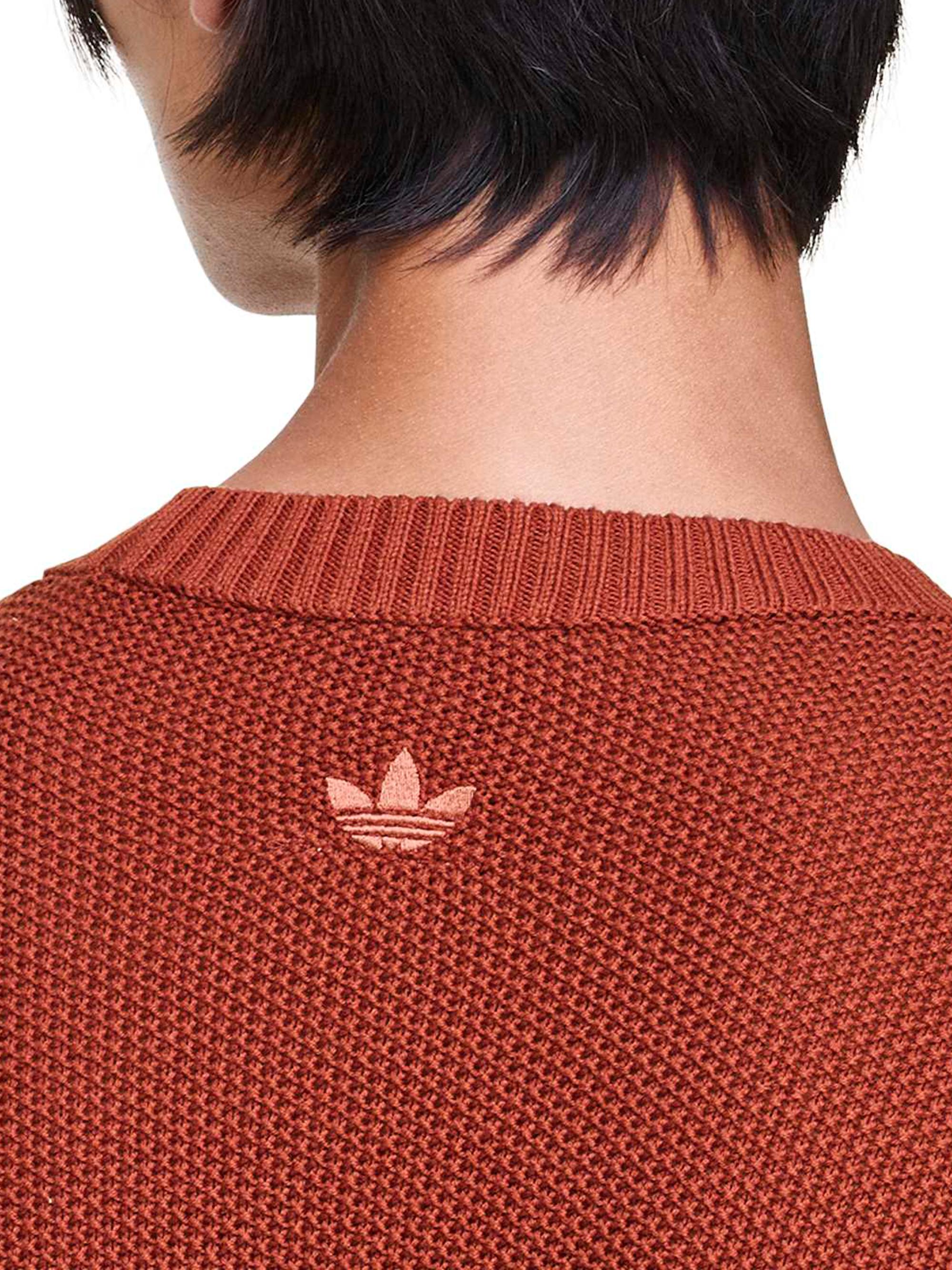 adidas adidas x SFTM ADI006 Button-Detail Cotton Crewneck Sweater