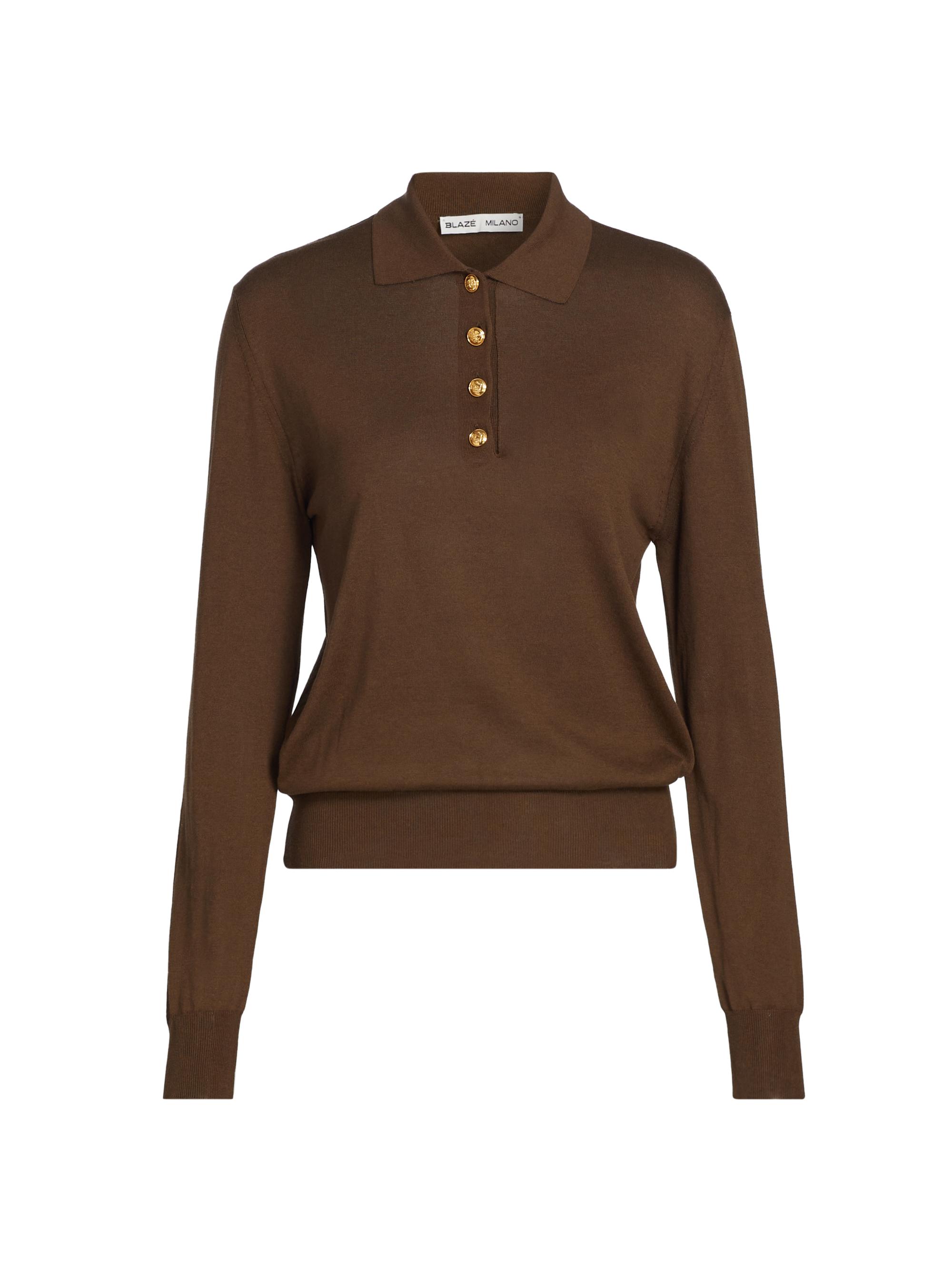 Blazé-Milano Women's Kotik Polo Shirt - Coffee