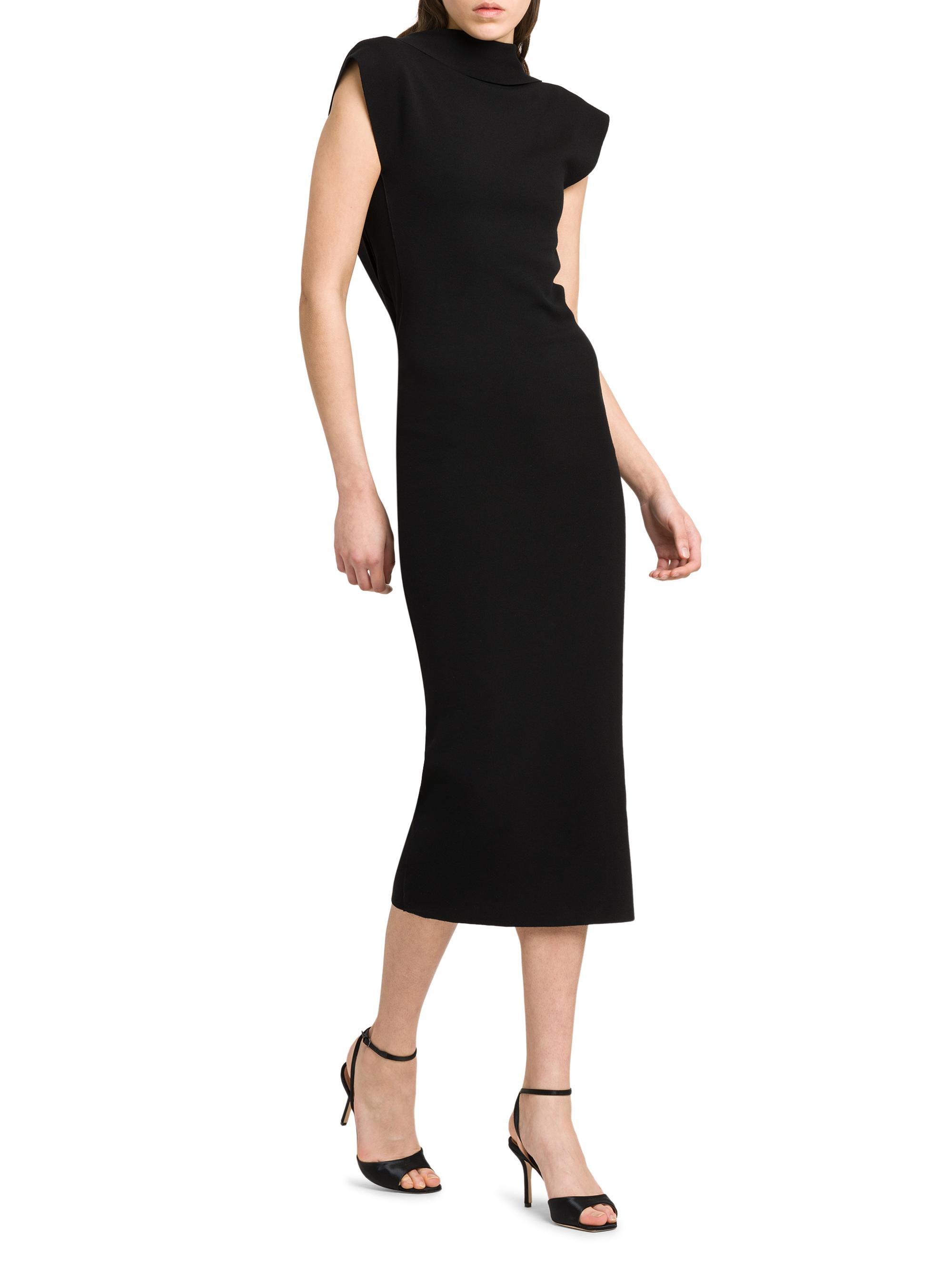 Alberta Ferretti Knit Open Cowlback Midi-Dress | Saks Fifth Avenue