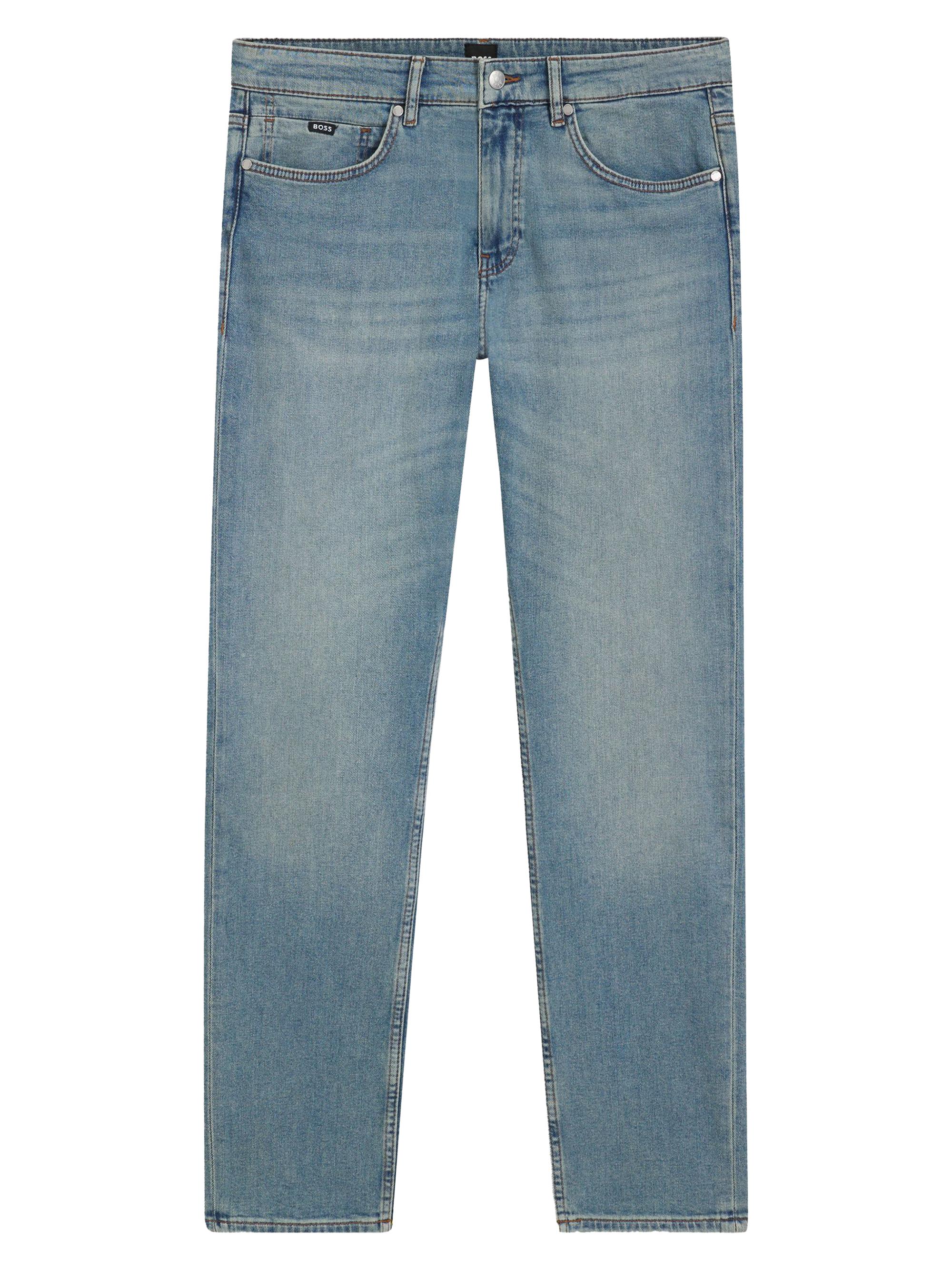 BOSS Men's Delaware Slim-Fit Jeans in Comfort-Stretch Denim - Blue