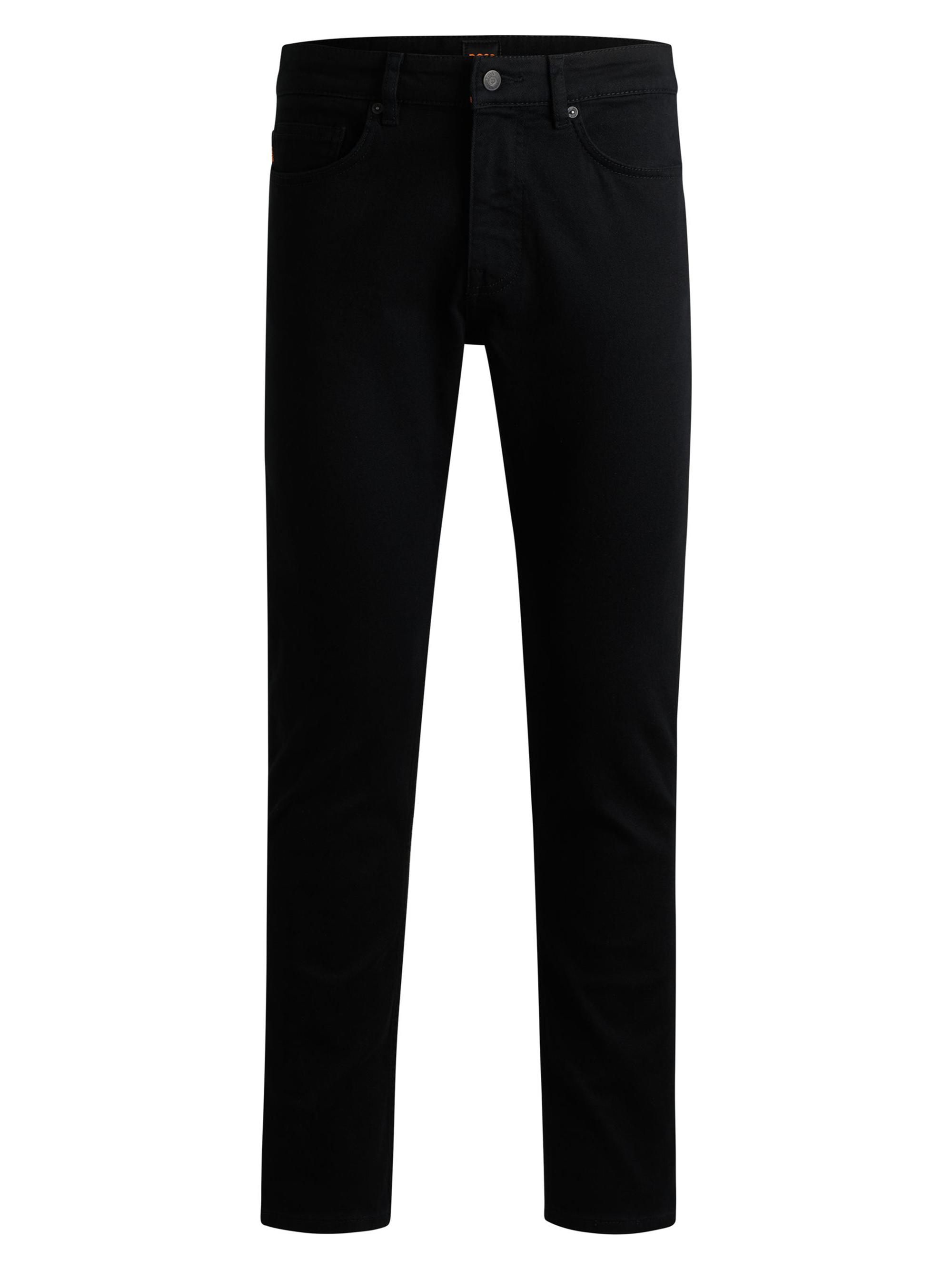 BOSS Men's Delaware Slim-Fit Jeans in Comfort-Stretch Denim - Black