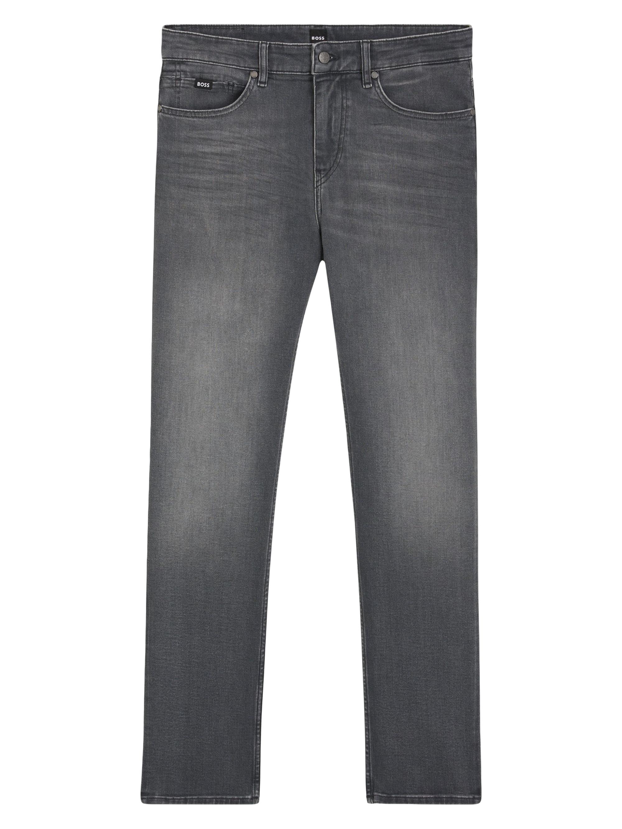 BOSS Men's Delaware Slim-Fit Jeans in Stretch Denim - Grey