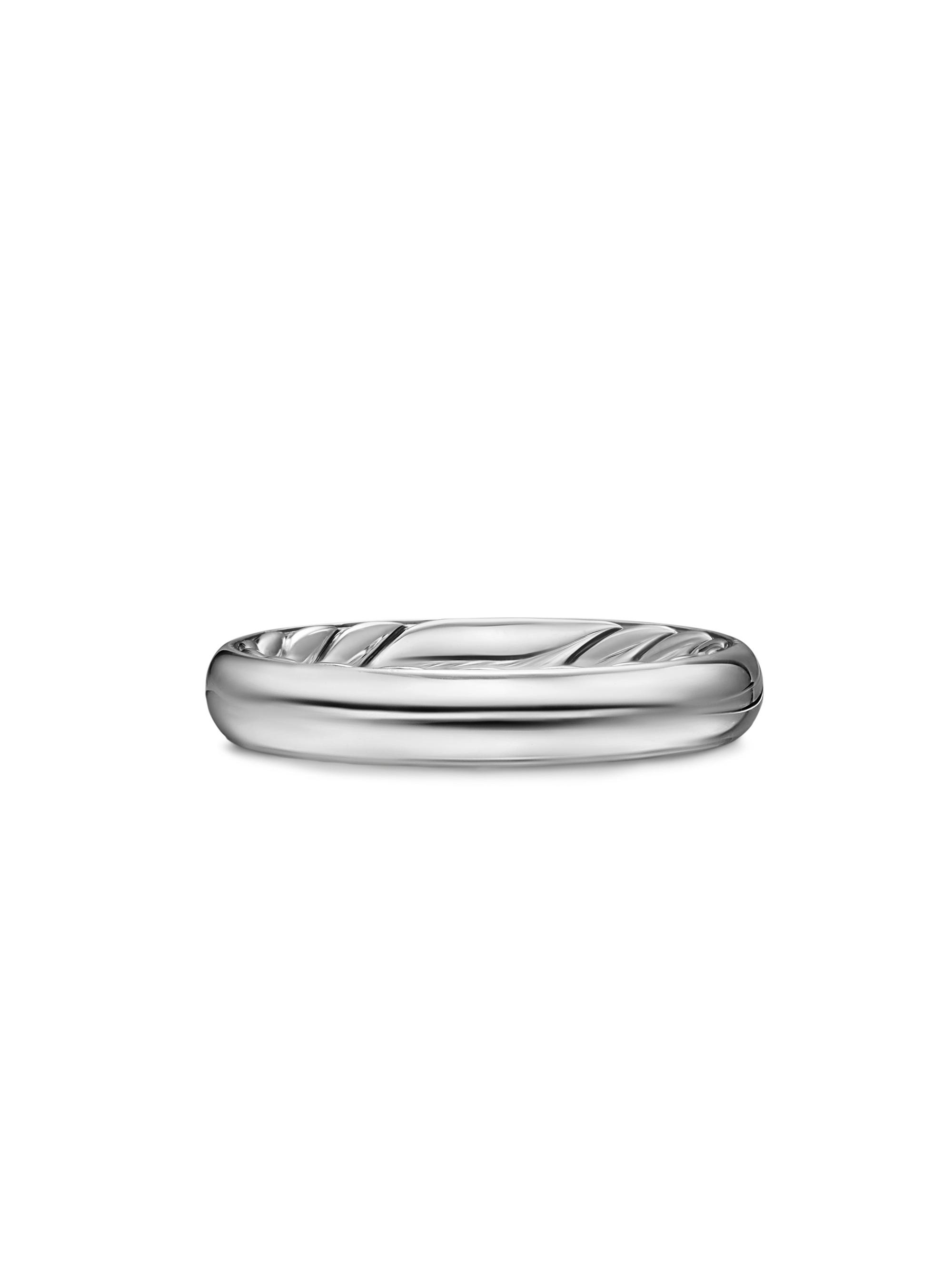 David Yurman Women's DY Mercer Band Ring in Sterling Silver, 3.MM - Silver