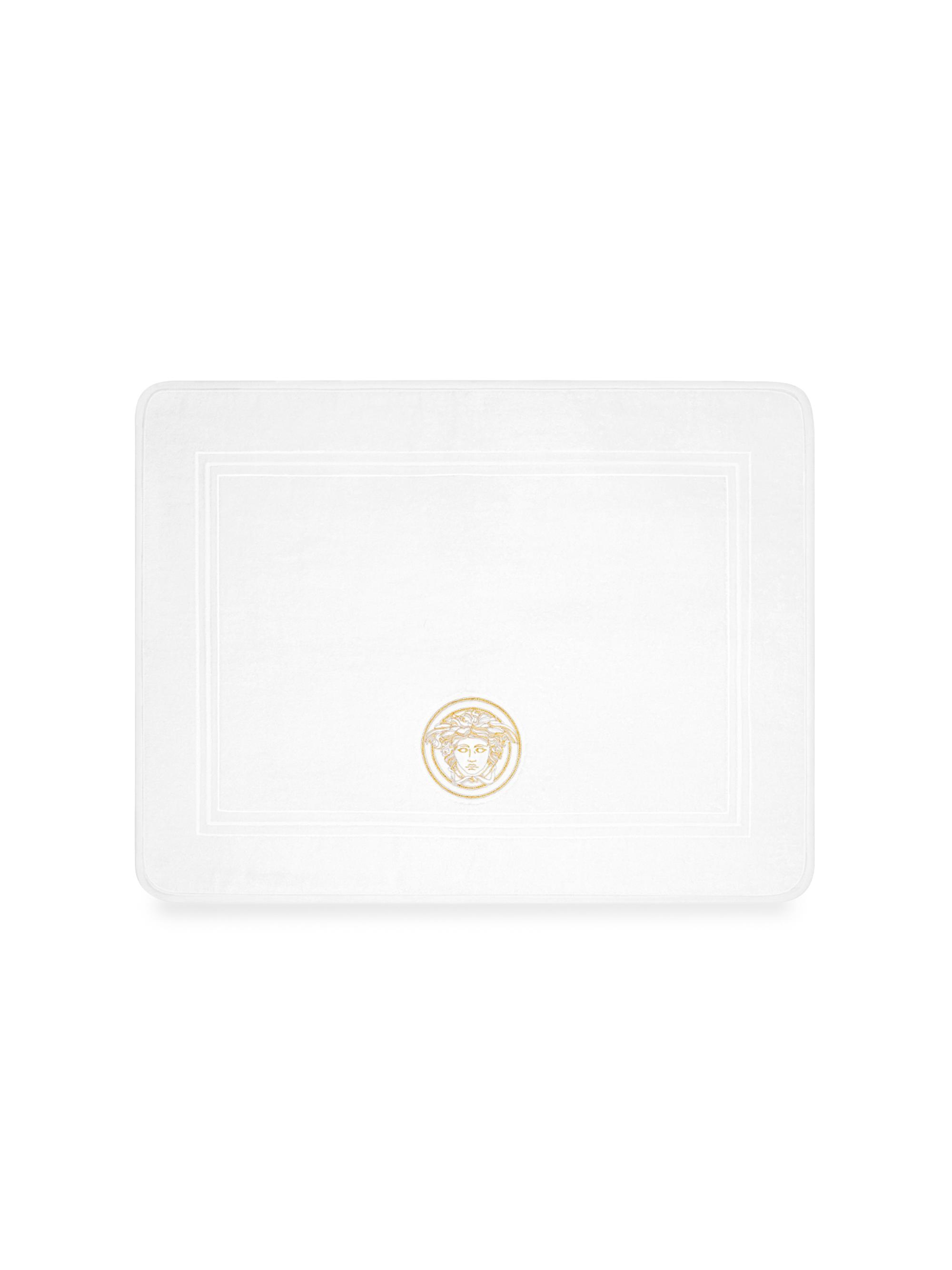 Versace Medusa Gala Bath Mat - White Gold