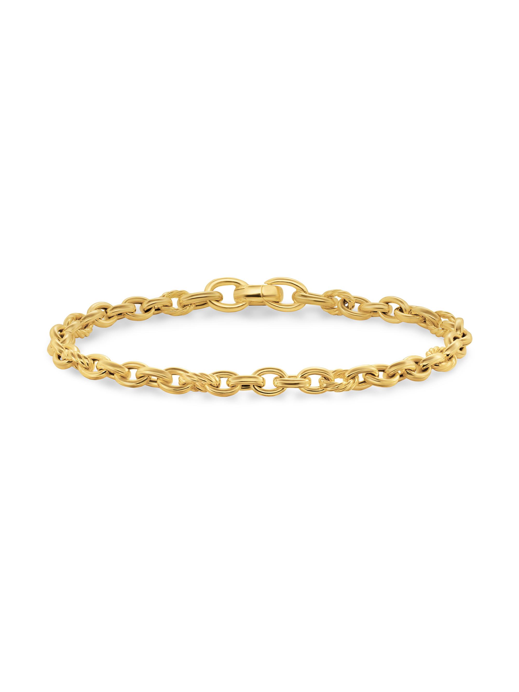 David Yurman Women's DY Mercer Petite Chain Bracelet in 18K Yellow Gold, 4.5MM - Gold