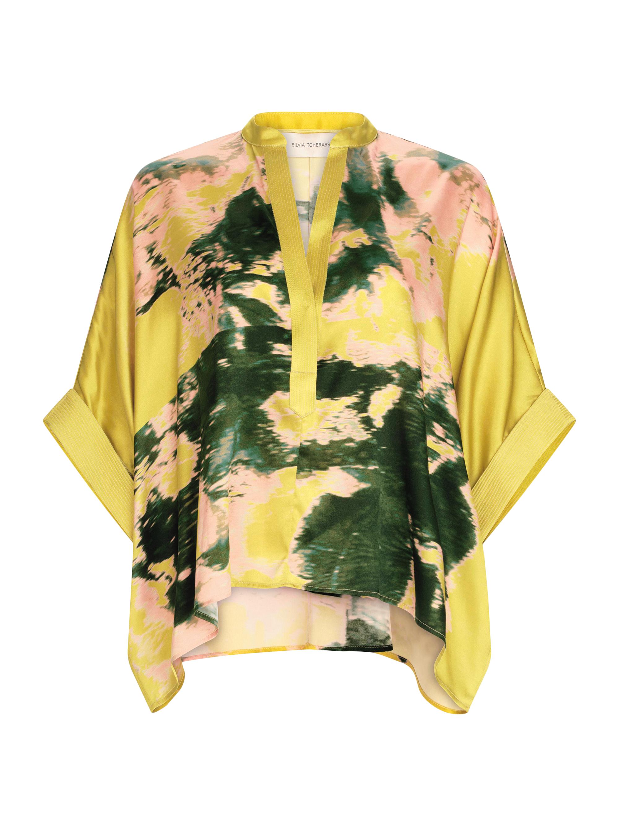 Silvia Tcherassi Women's Daia Silk Printed Blouse - Bright Gold Floral