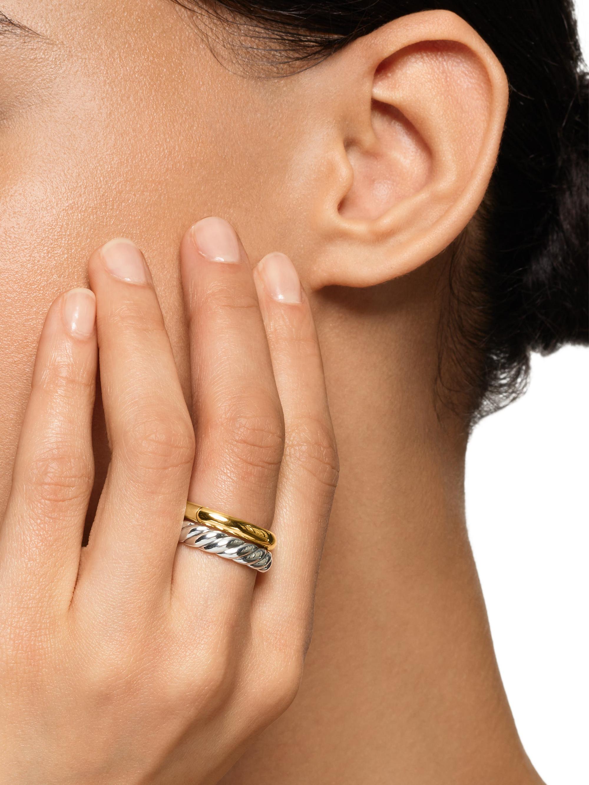 DY Mercer Two Row Ring in Sterling Silver