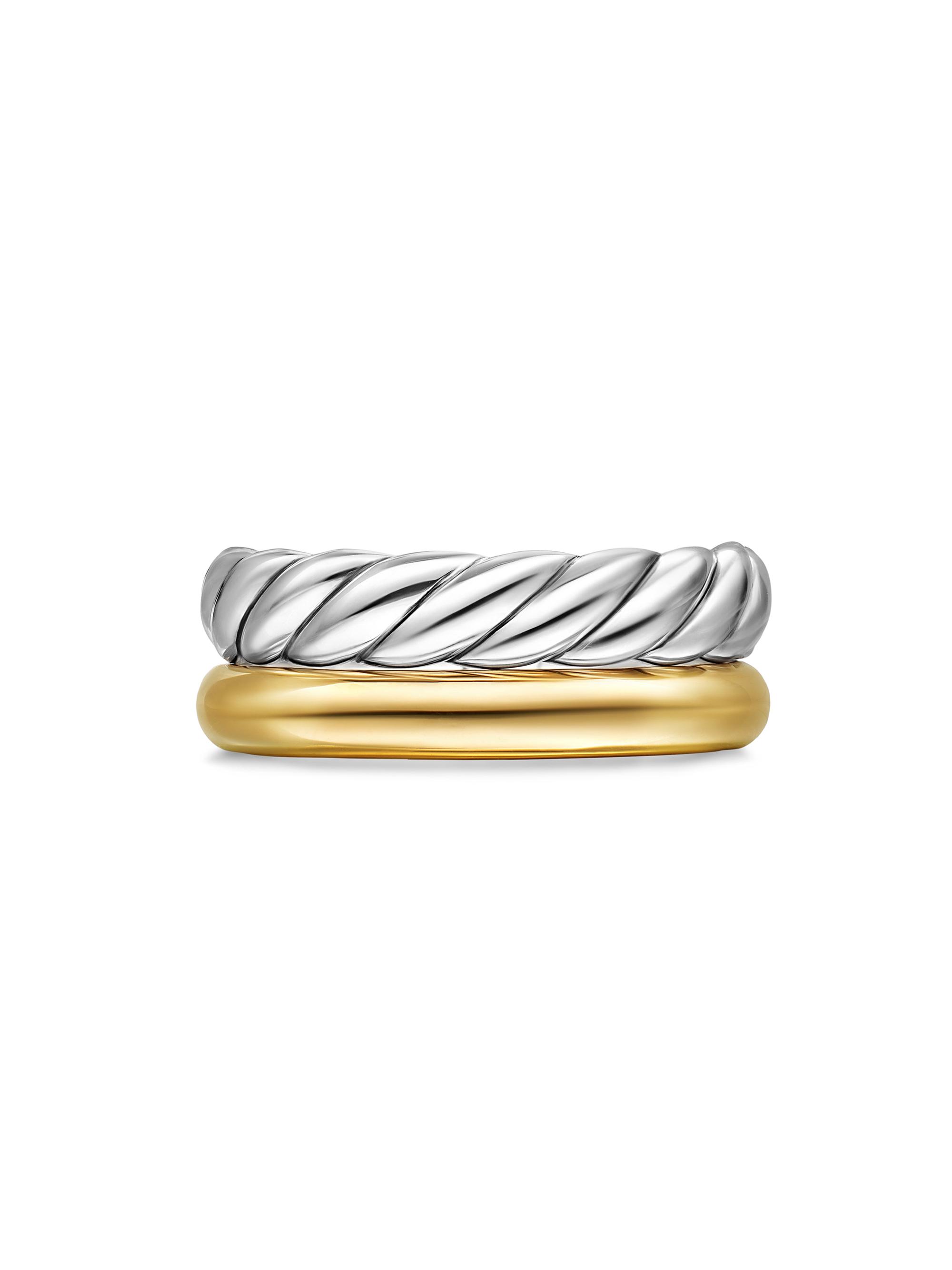 DY Mercer Two Row Ring in Sterling Silver