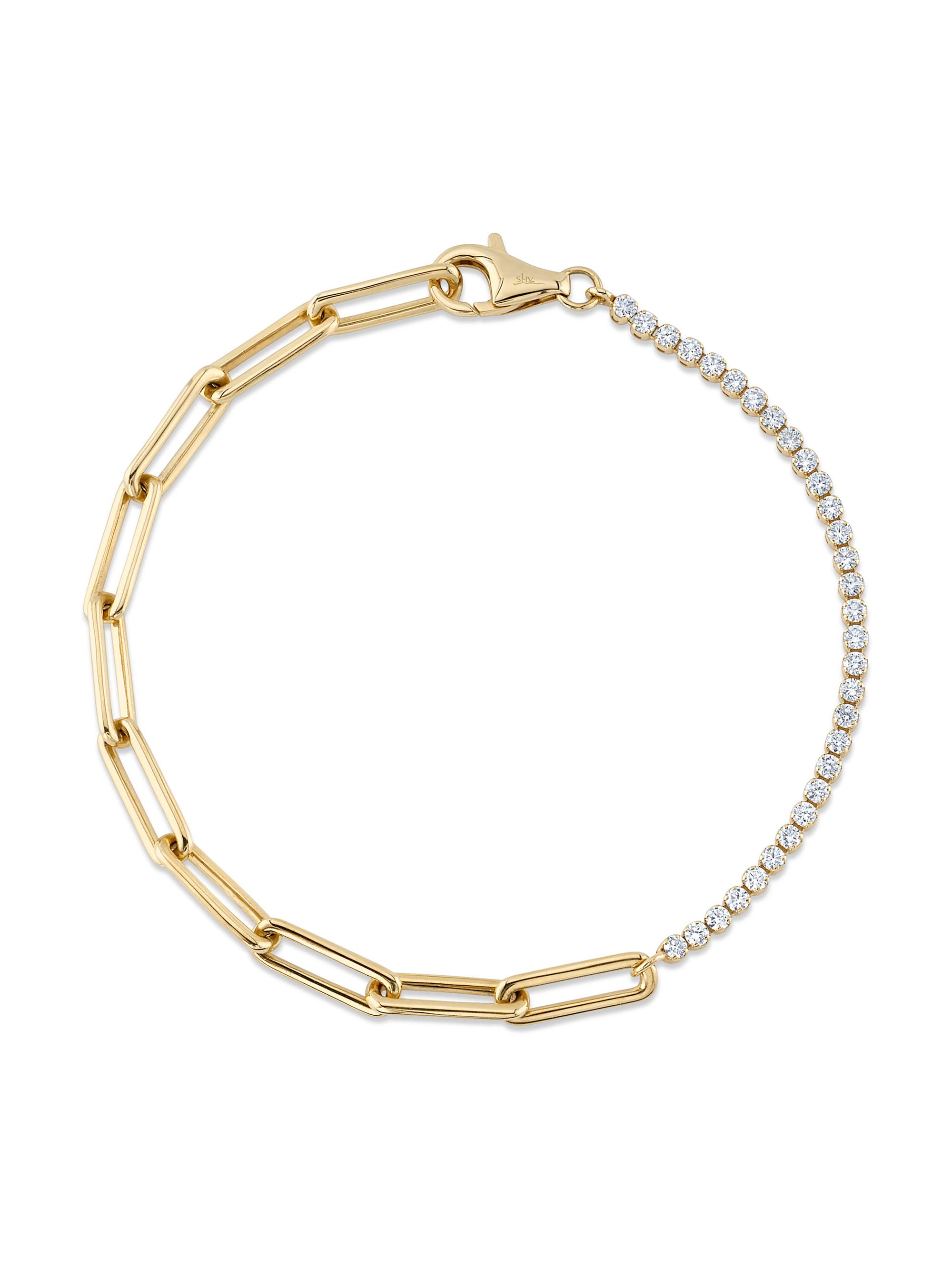Shy Creation Women's Kate 14K Yellow Gold & 0.66 TCW Diamond Bracelet - Yellow Gold
