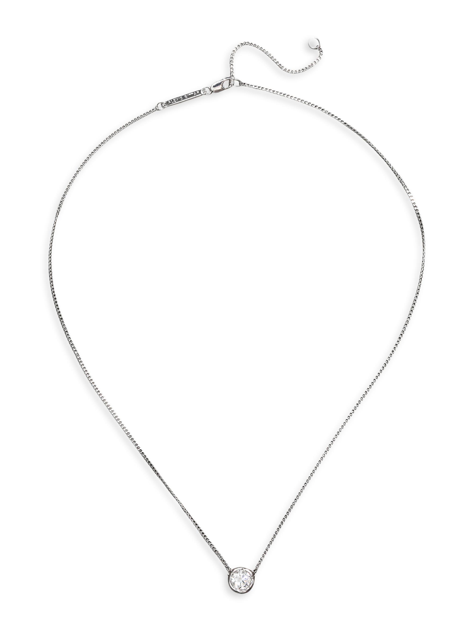 Alexis Bittar Women's Asterales Silvertone & Cubic Zirconia Solitaire Pendant Necklace - Silver