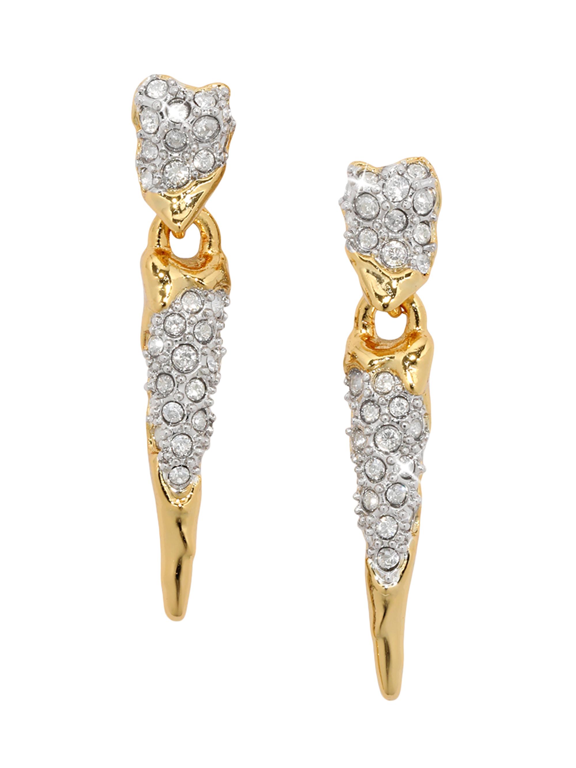 Alexis Bittar Women's Solanales Two-Tone & Glass Crystal Spear Drop Earrings - Gold