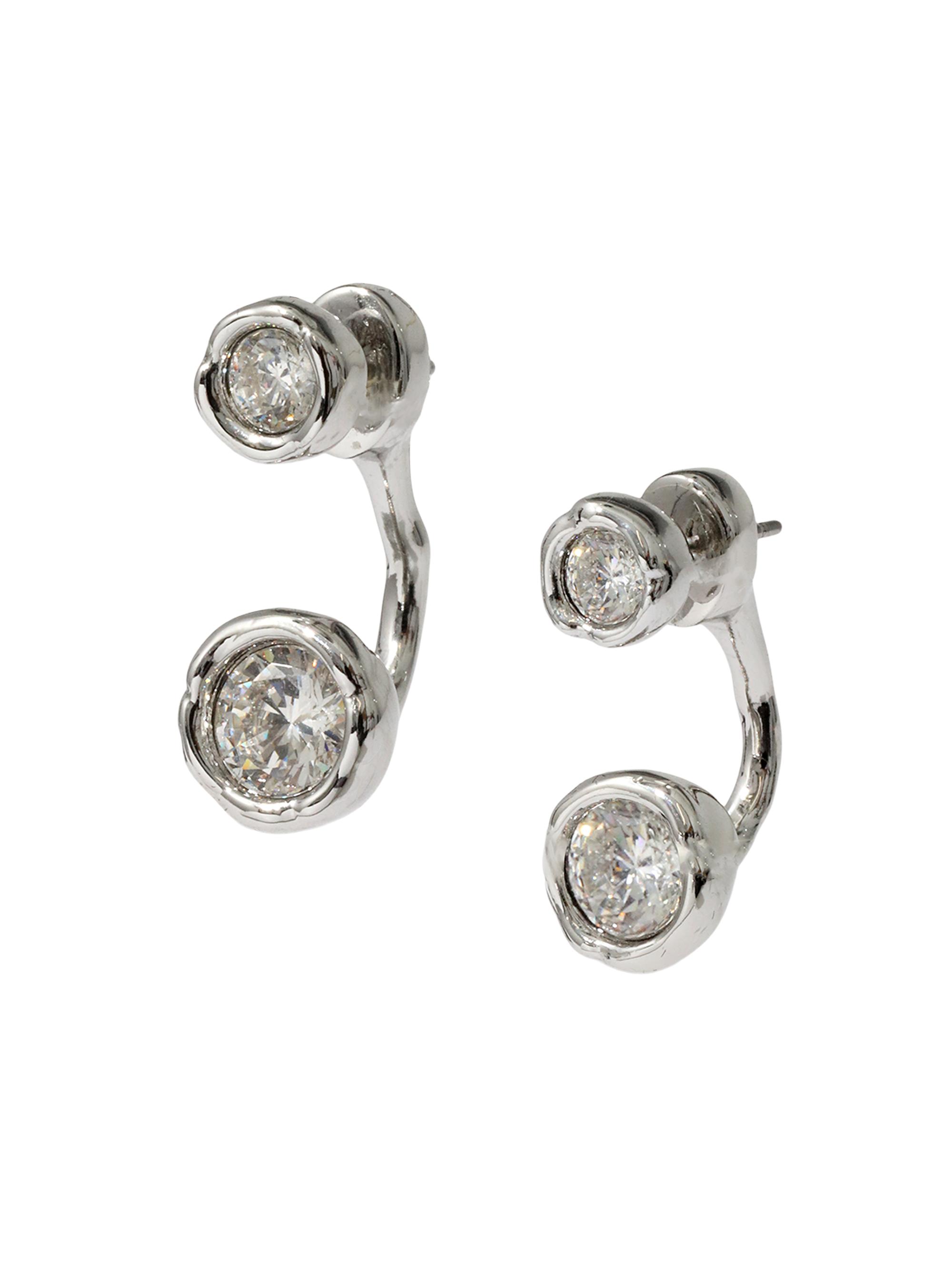 Alexis Bittar Women's Asterales Rhodium-Plated & Cubic Zirconia Ear Jackets - Silver