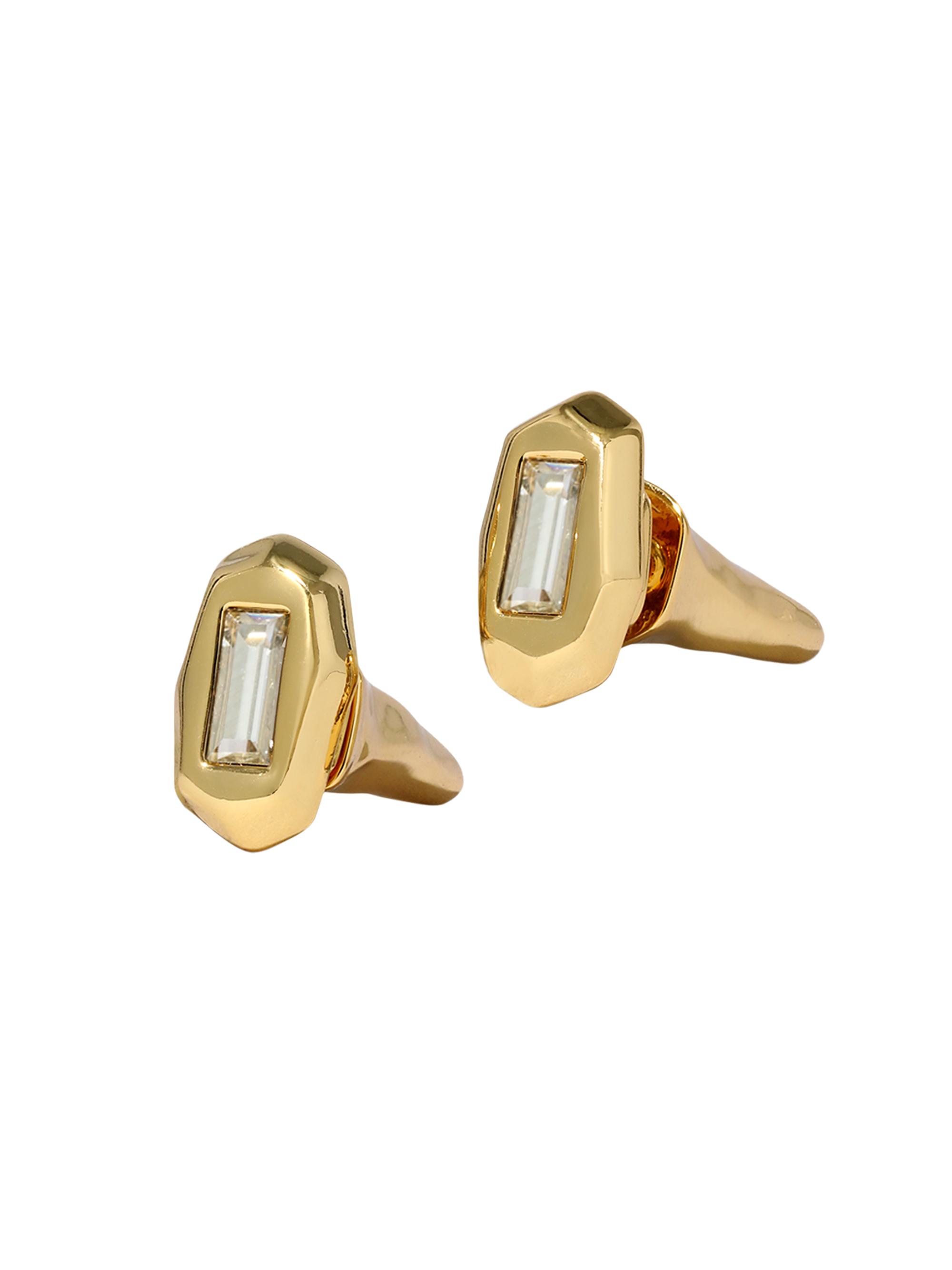 Alexis Bittar Women's Molten 14K-Gold-Plated & Glass Crystal Stud Earrings - Gold