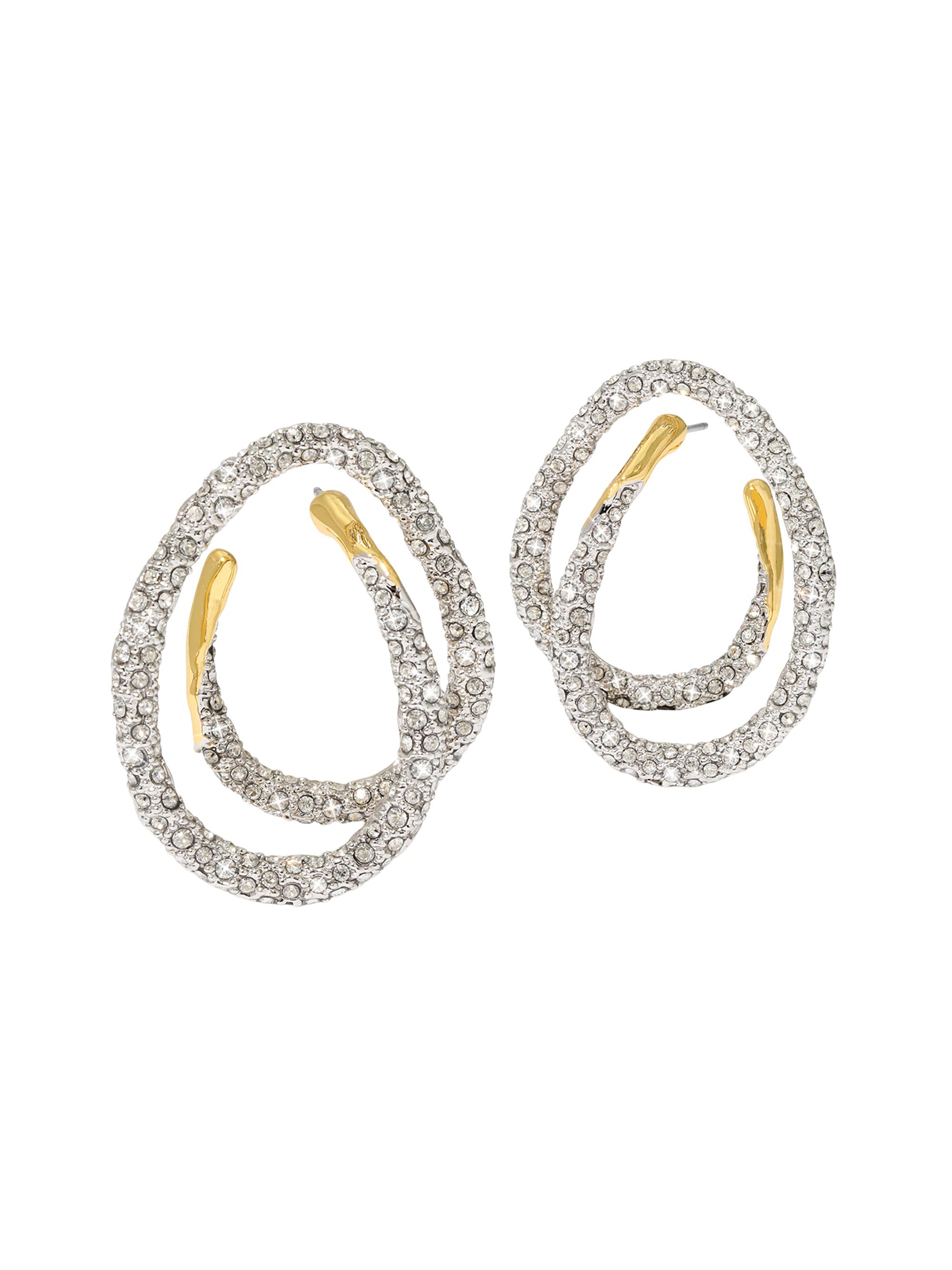 Alexis Bittar Women's Solanales Two-Tone & Glass Crystal Spiral Earrings - Gold