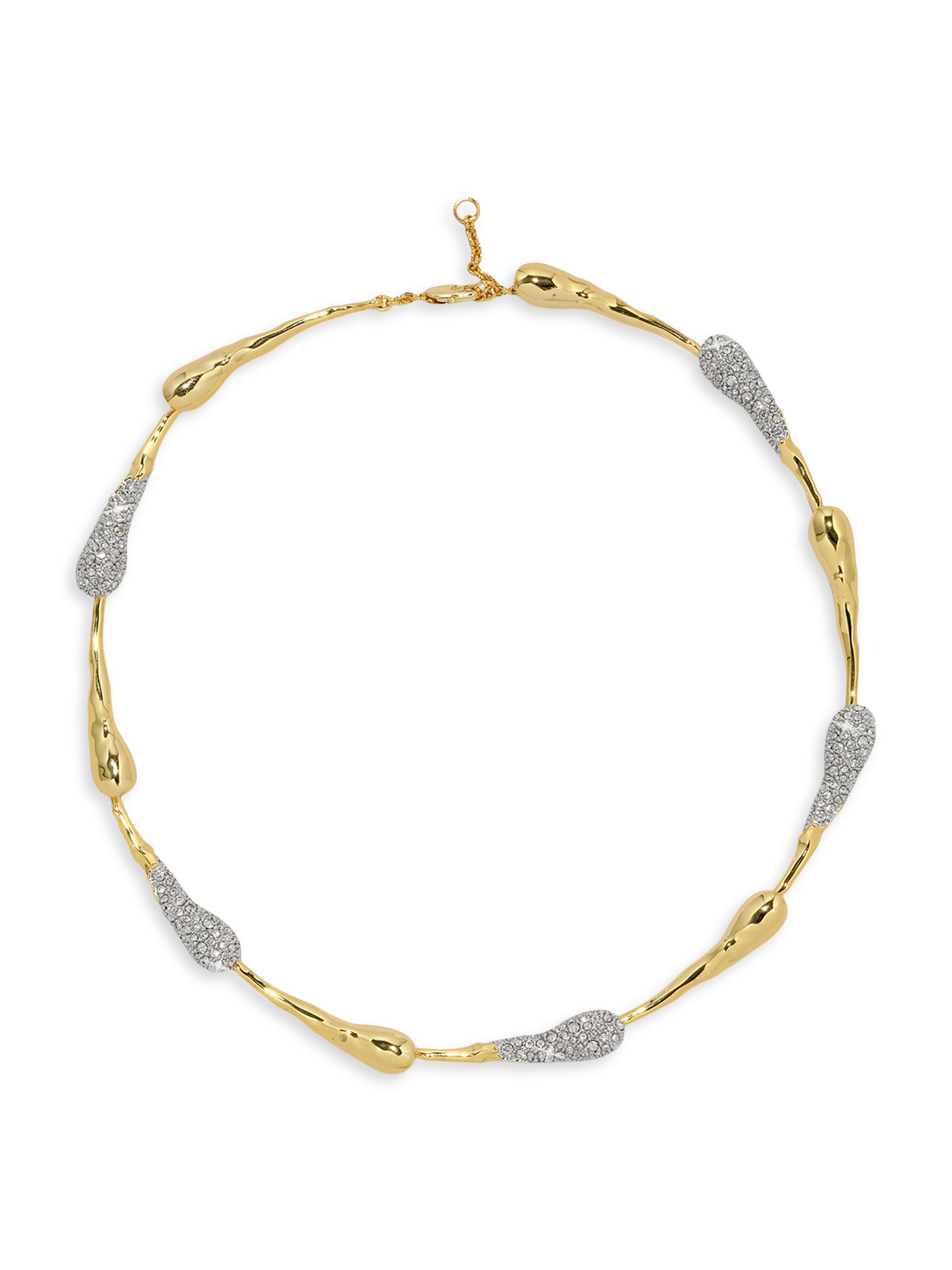Alexis Bittar Women's Solanales Two-Tone & Glass Crystal Dewdrop Necklace - Gold