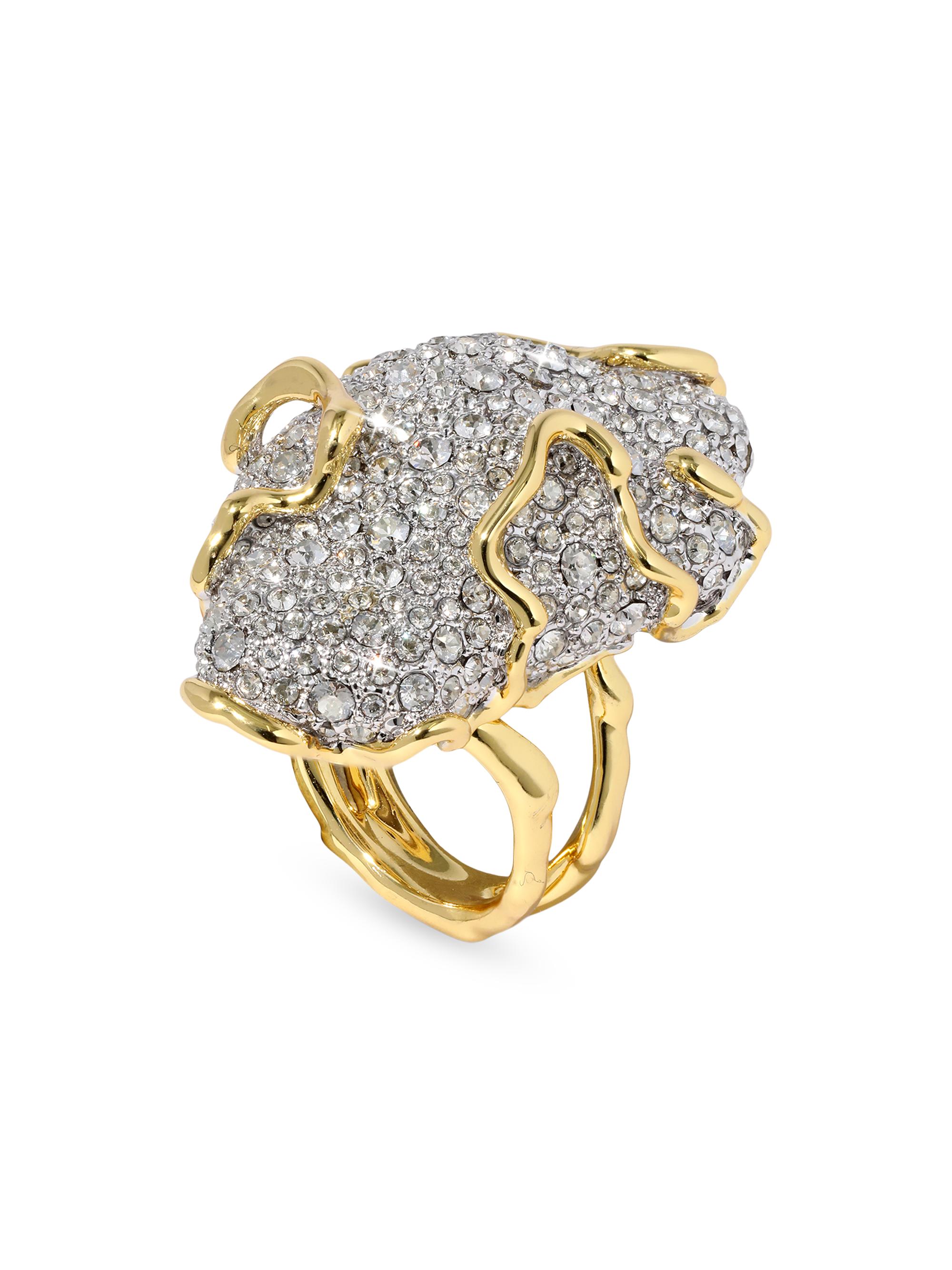 Alexis Bittar Women's Solanales Two-Tone & Glass Crystal Geode Ring - Gold