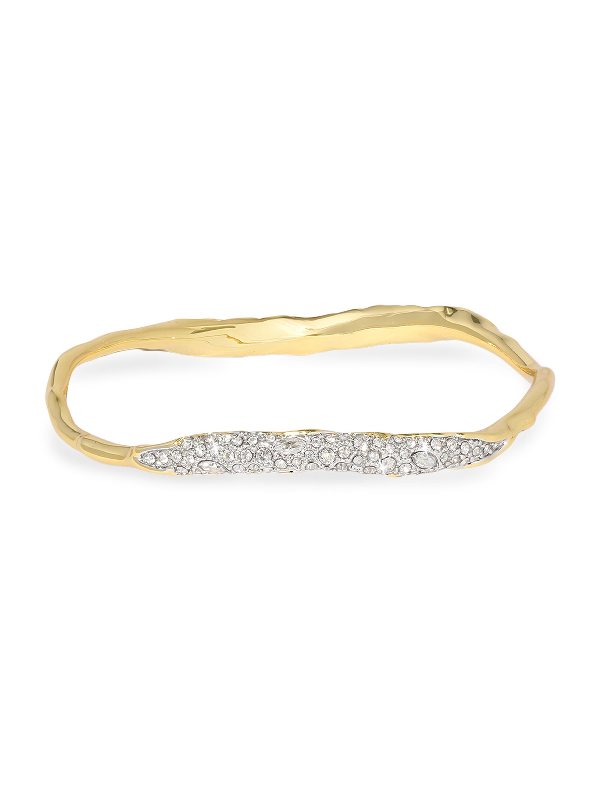 Alexis Bittar Women's Solanales Two-Tone & Glass Crystal Bangle - Gold