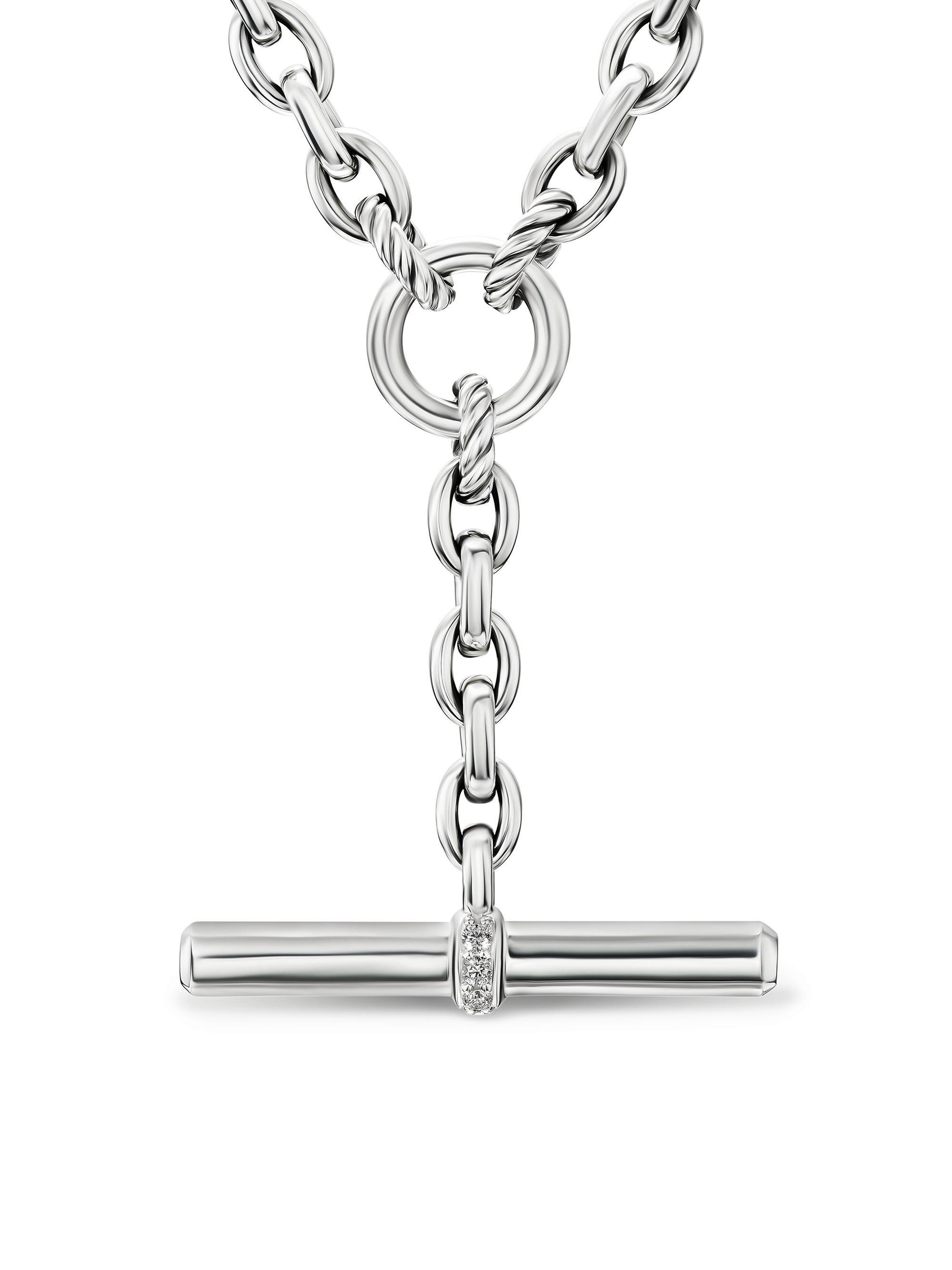 David Yurman Women's DY Mercer Petite Toggle Chain Necklace in Sterling Silver - Silver