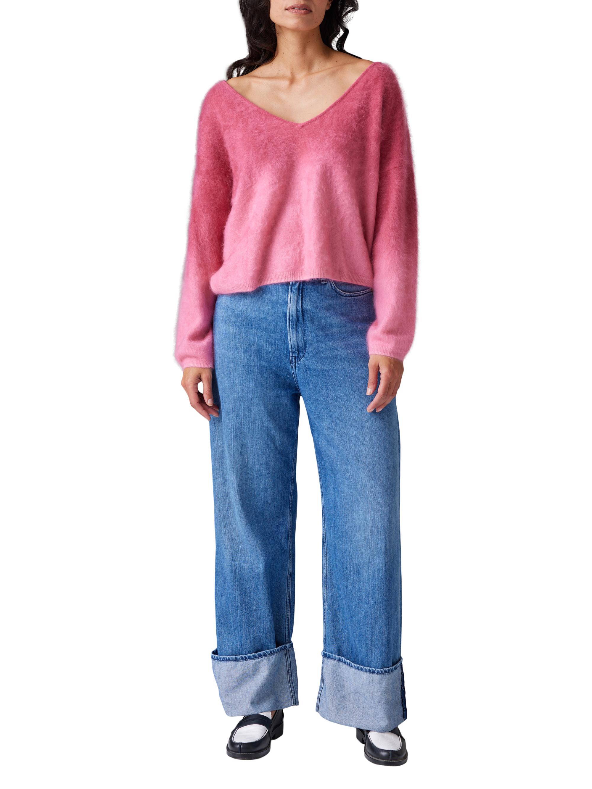 COLORUSH Dip-Dye Brushed Cashmere Sweater | Saks Fifth Avenue