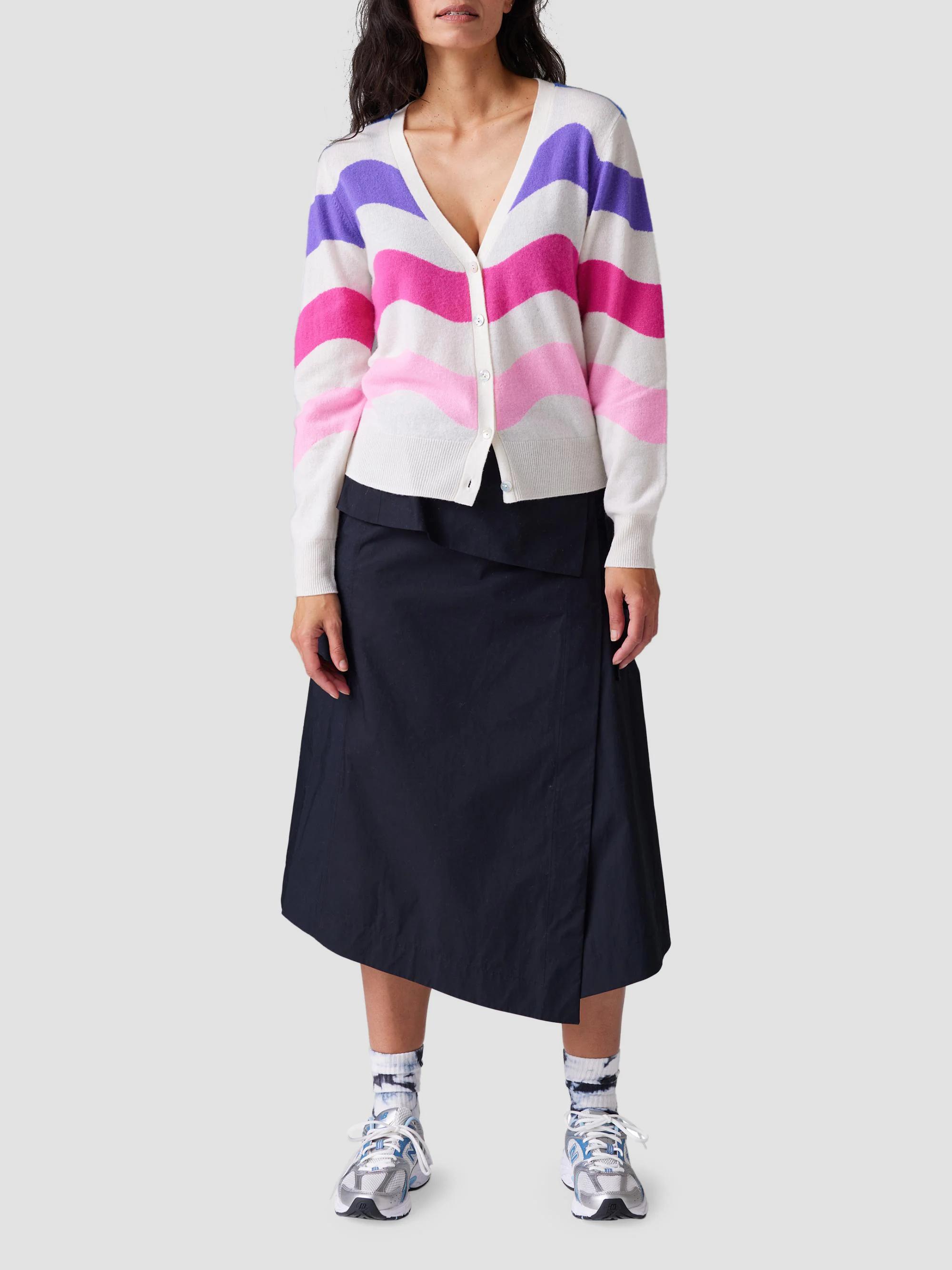 COLORUSH Multicolor Wave Cashmere Cardigan | Saks Fifth Avenue