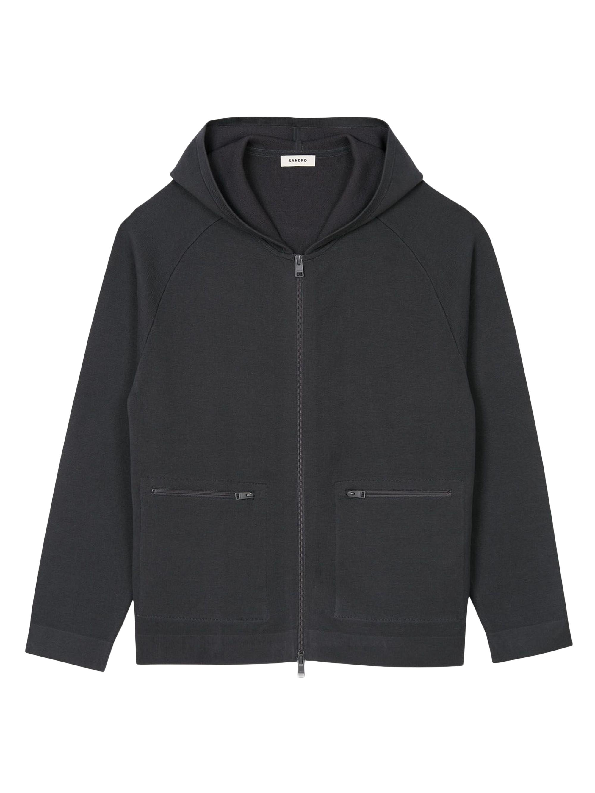 Sandro Men's Milano Knit Hooded Cardigan - Fonte