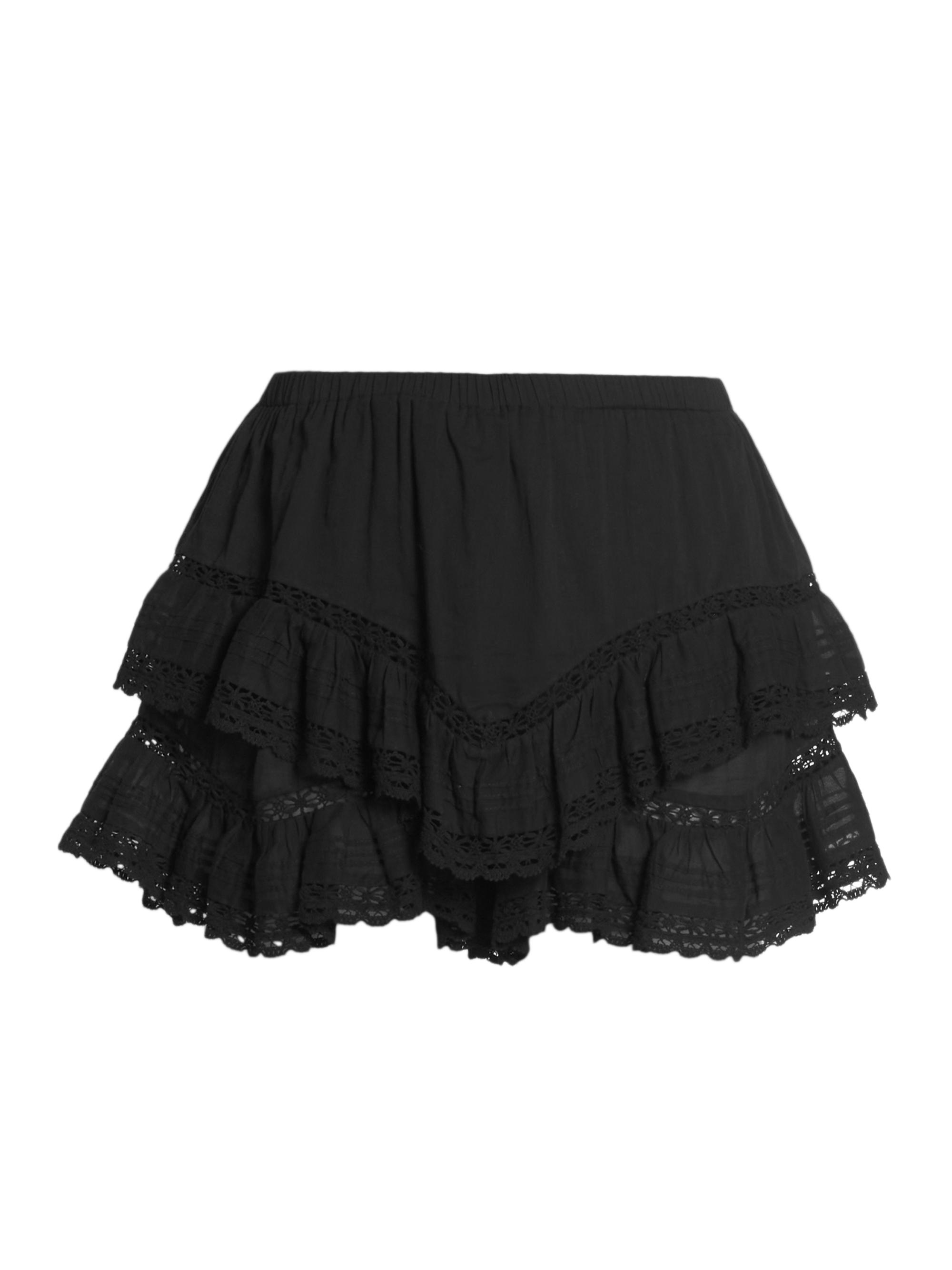 Isabel Marant Étoile Geana Lace Ruffle Shorts | Saks Fifth Avenue