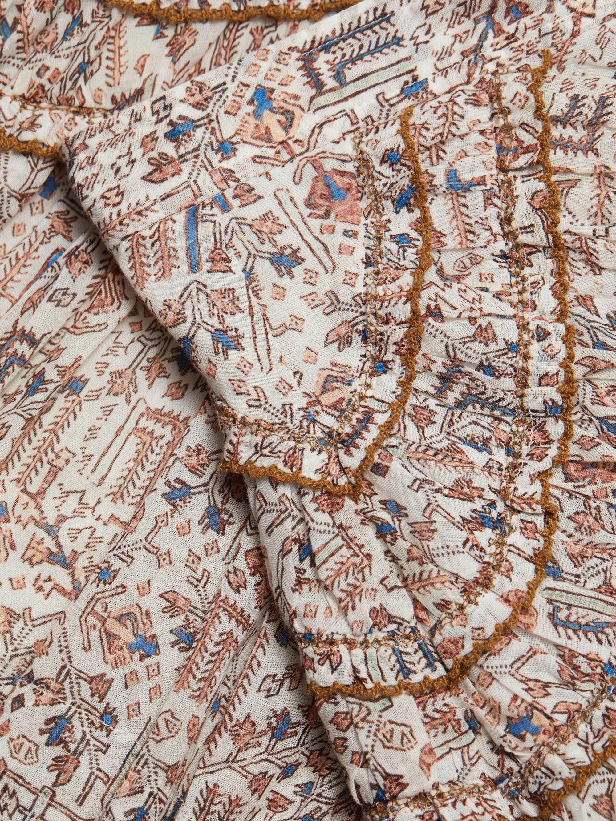 Isabel Marant Étoile Ceola Pleated Floral Cotton Miniskirt | Saks