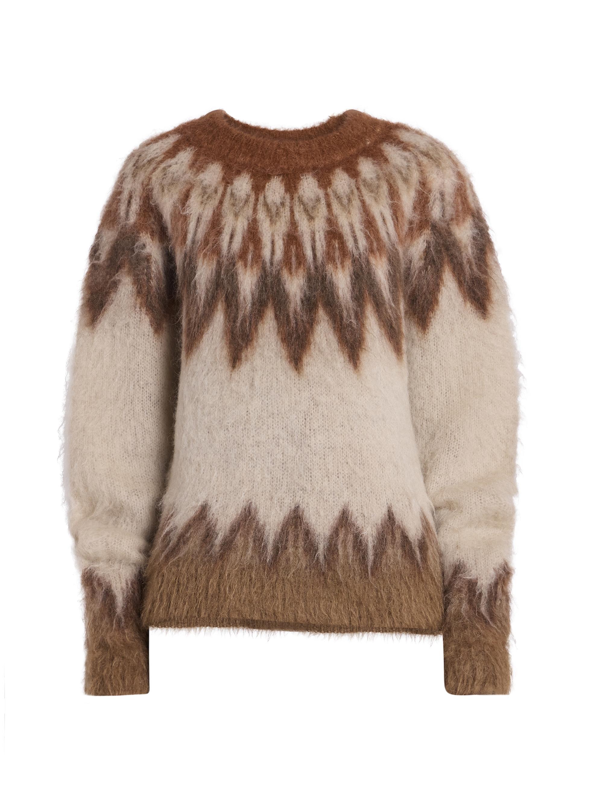 Isabel Marant Étoile Women's Natania Patterned Wool-Blend Sweater - Rust