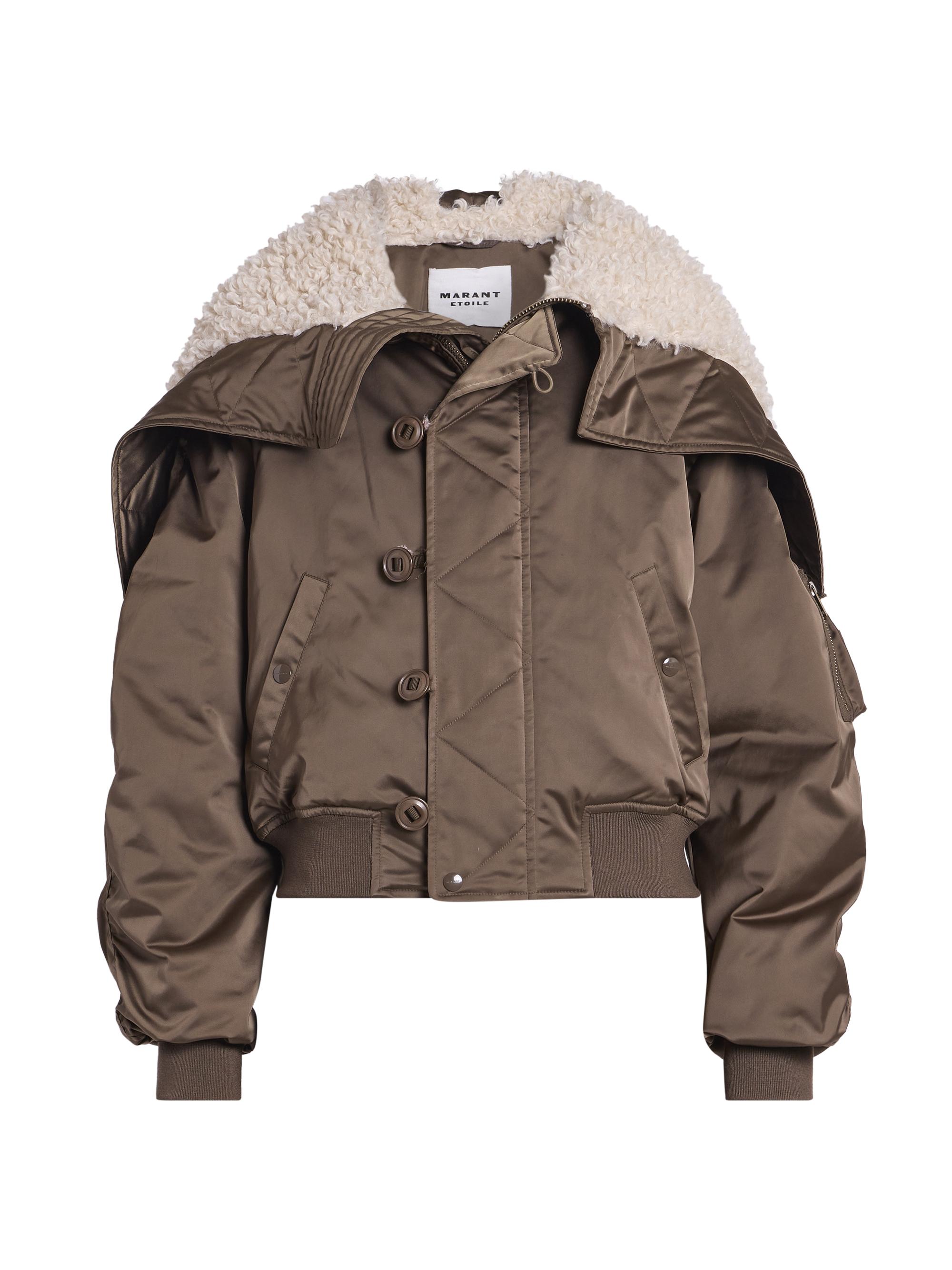 Isabel Marant Étoile Women's Elisa Faux Fur Bomber Jacket - Khaki