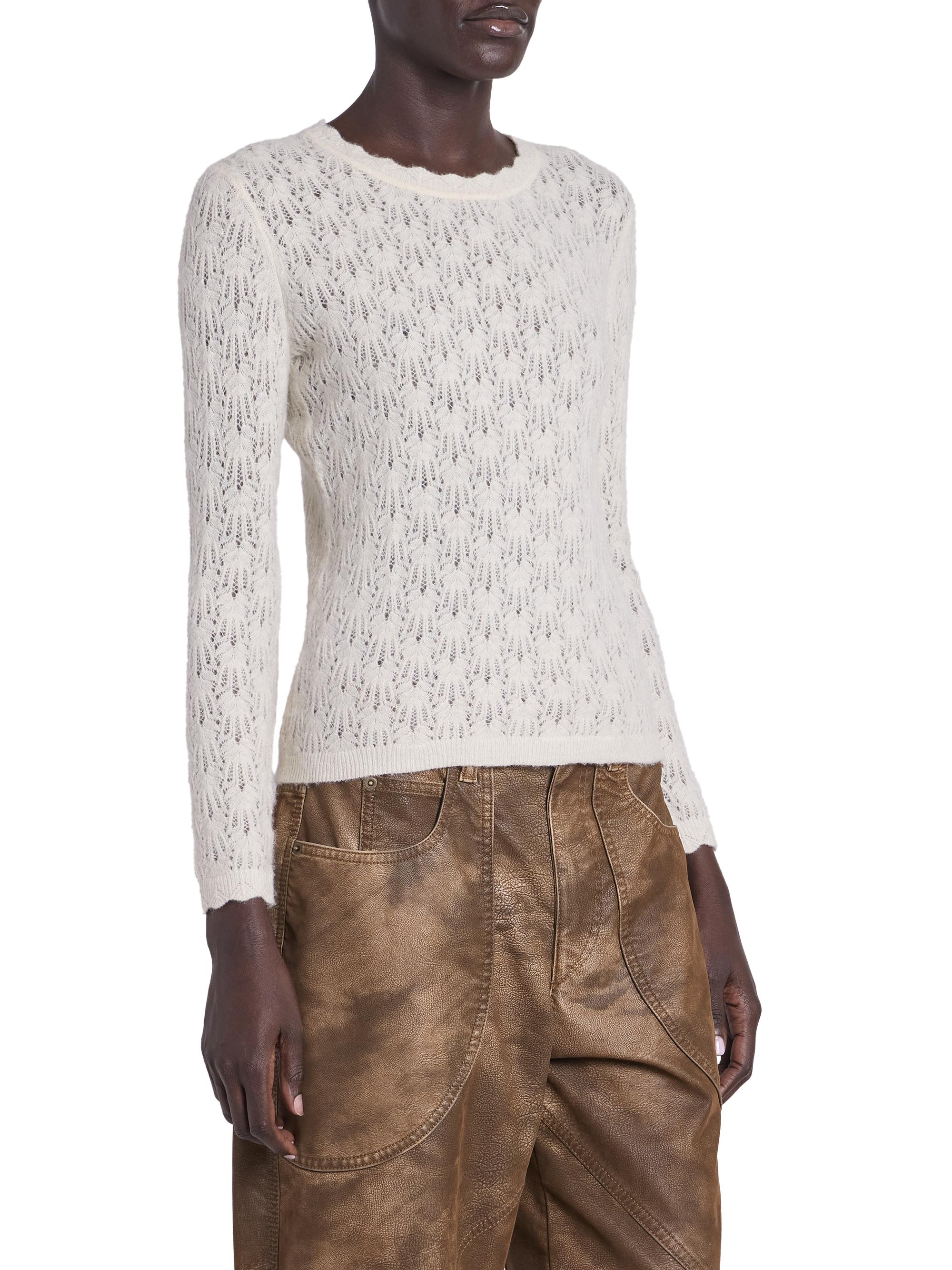 Isabel Marant Étoile Obeline Textured Alpaca-Blend Sweater | Saks