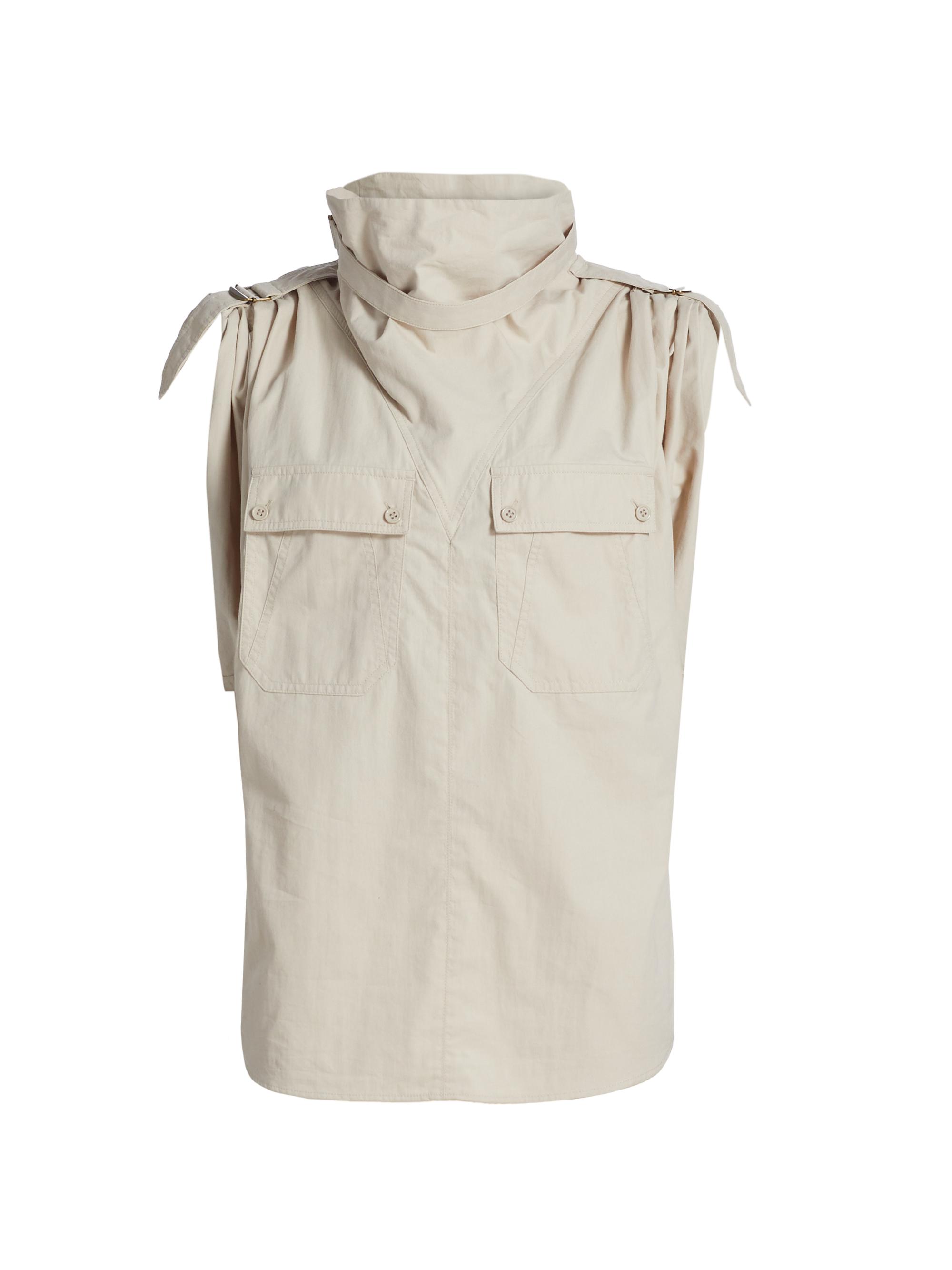 Isabel Marant Étoile Women's Nemia Funnel Neck Top - Ecru