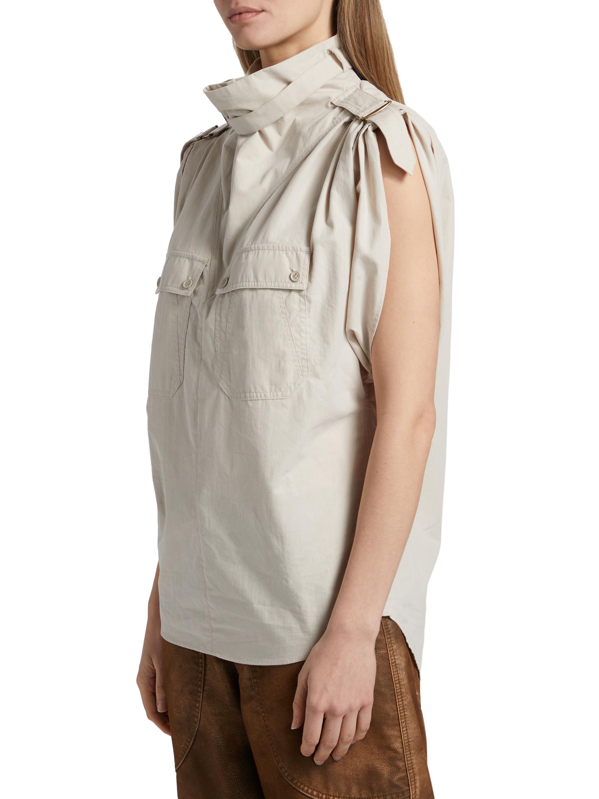 Isabel marant etoile ☆フリル半袖ブラウス レディーストップス＆シャツ - イザベルマラン＆マラン エトワール