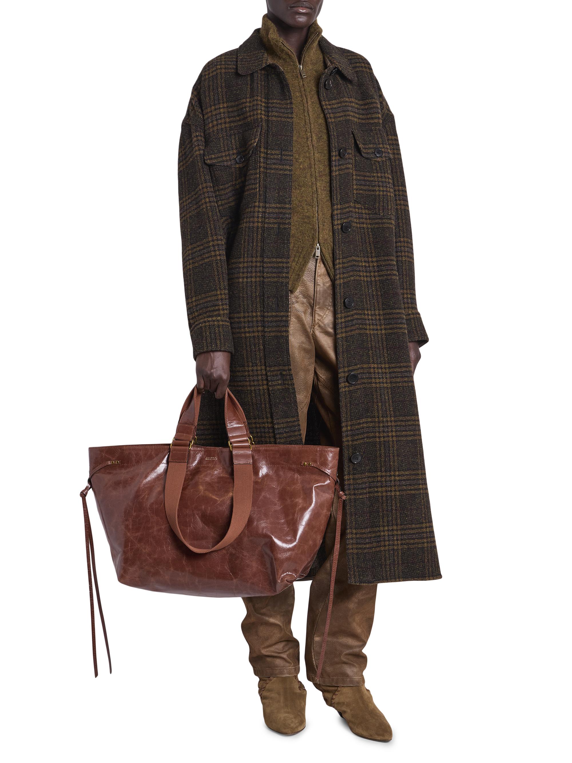 Isabel Marant Étoile Gislene Plaid Virgin Wool Coat | Saks Fifth